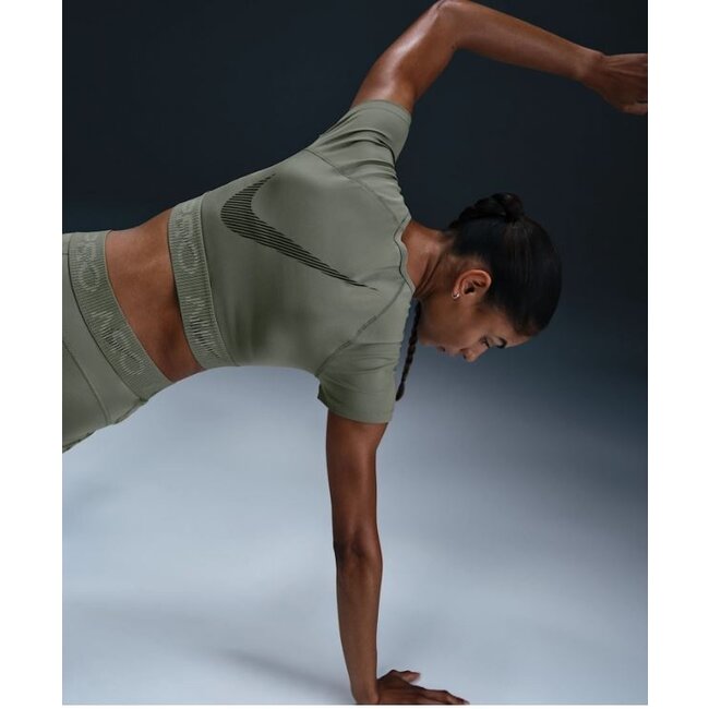 Nike Pro Dri-FIT Crop Short Sleeve Top Dames