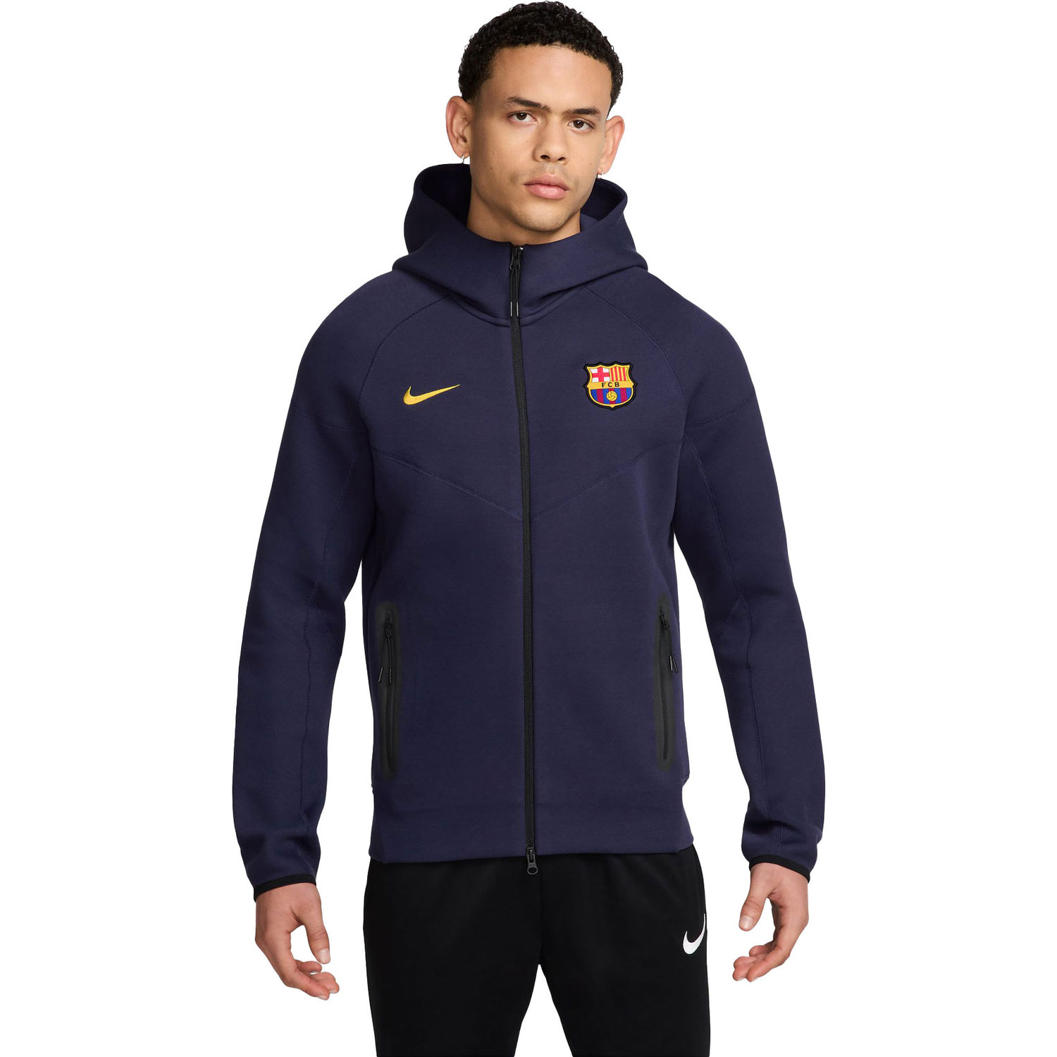 Nike FC Barcelona フード付きジャージ Nike FC Barcelona Tech Fleece Full-Zip Hoody Kids | Bij