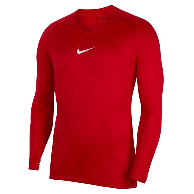Nike Dri-FIT Park Ondershirt Lange Mouwen - Rood Wit