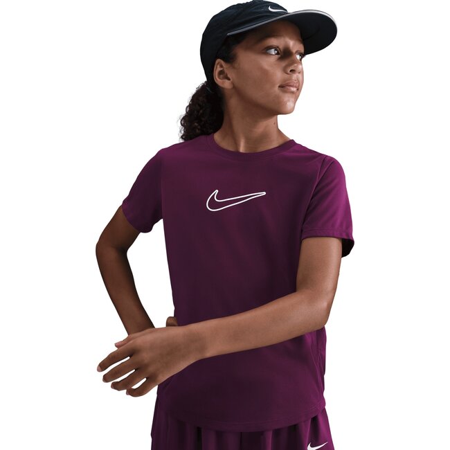 Nike One Fitted Dri-FIT Short-Sleeve Top Kids