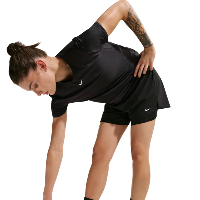 Nike Dri-FIT One Mid-Rise Brief-Lined 3 Inch Short Dames