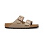 Birkenstock Arizona Vetleer Tabacco Bruin Smal Voetbed Dames Slipper