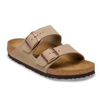 Birkenstock Birkenstock Arizona Vetleer Tabacco Bruin Smal Voetbed Dames Slipper