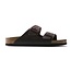 Birkenstock Arizona Vetleer Habana Smal Voetbed Dames Slipper
