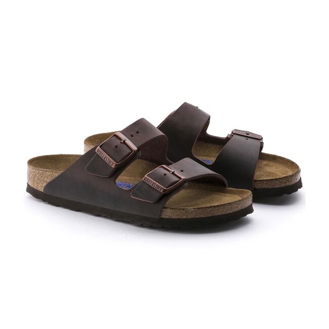 Birkenstock Arizona Vetleer Habana Normaal Voetbed Heren Slipper