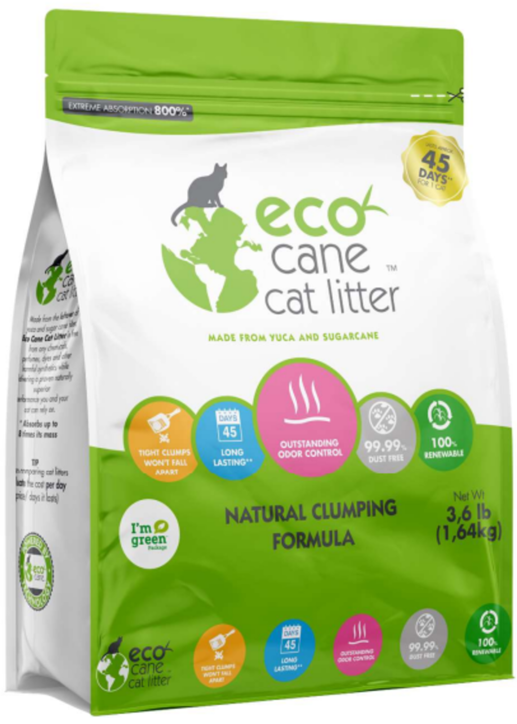 EcoCane Eco Cane Cat Litter 1,64 kilo