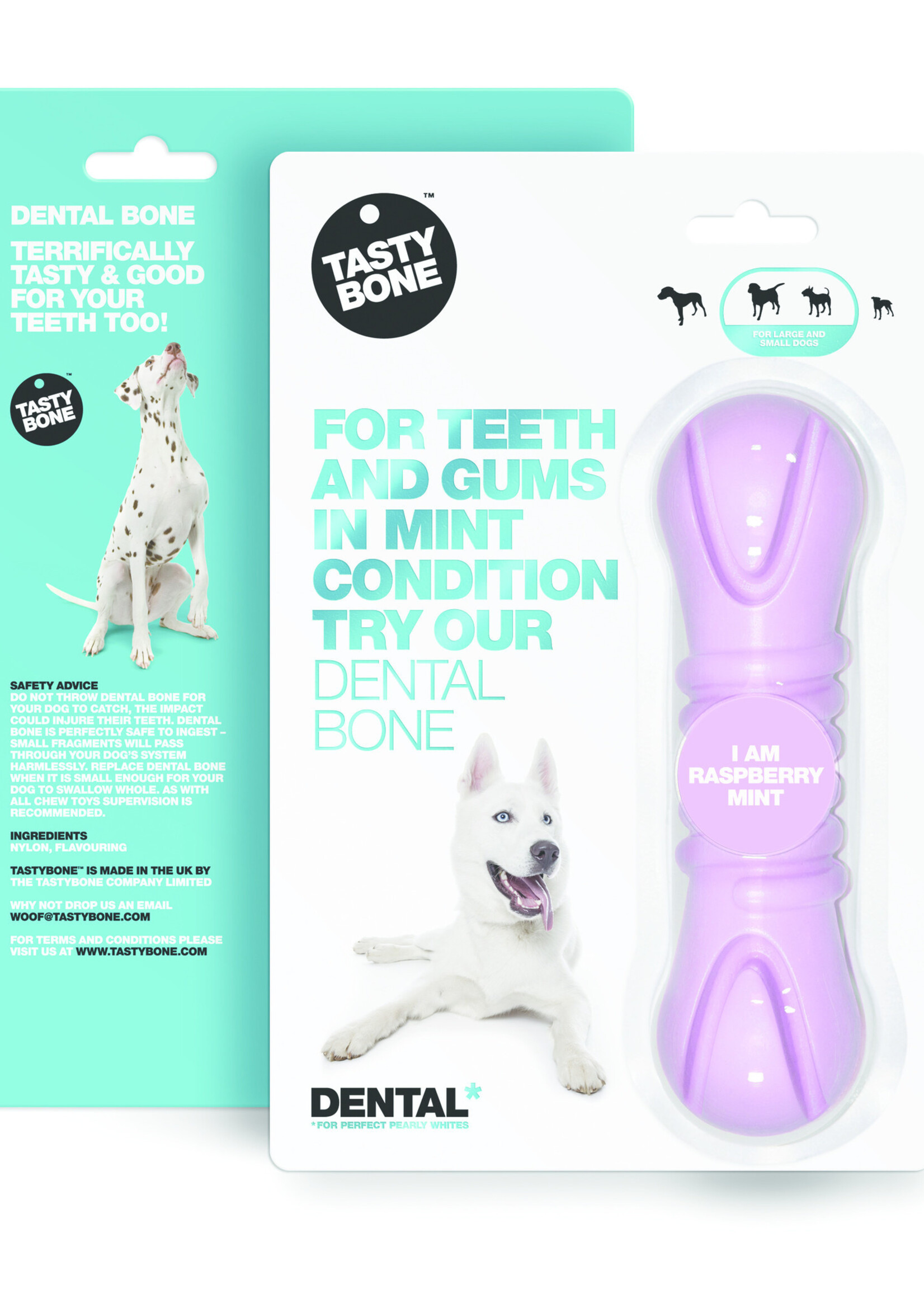 Tasty Bone Dental Bone - Raspberry & Mint