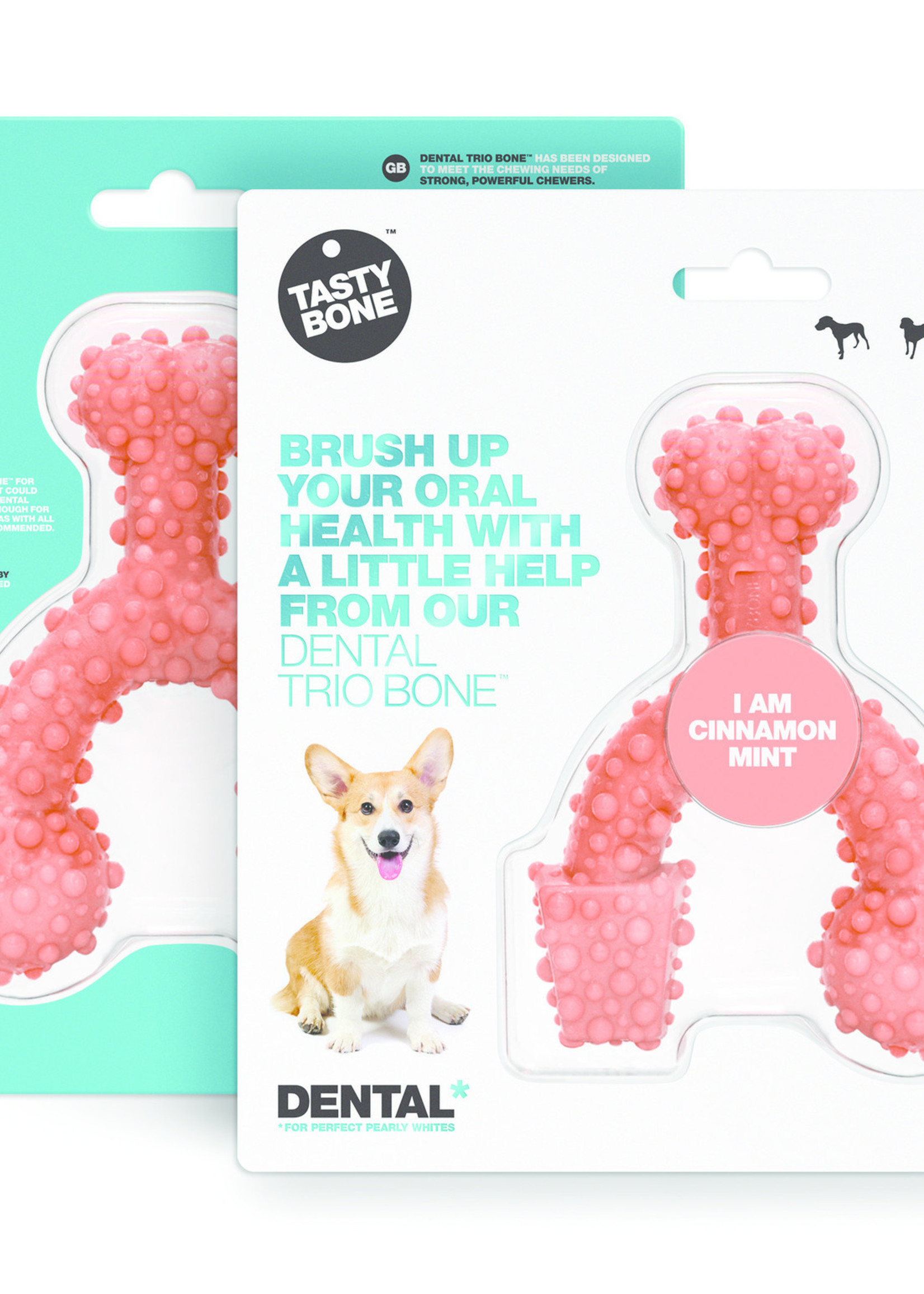 Tasty Bone Dental Trio Bone - Cinnamon & Mint