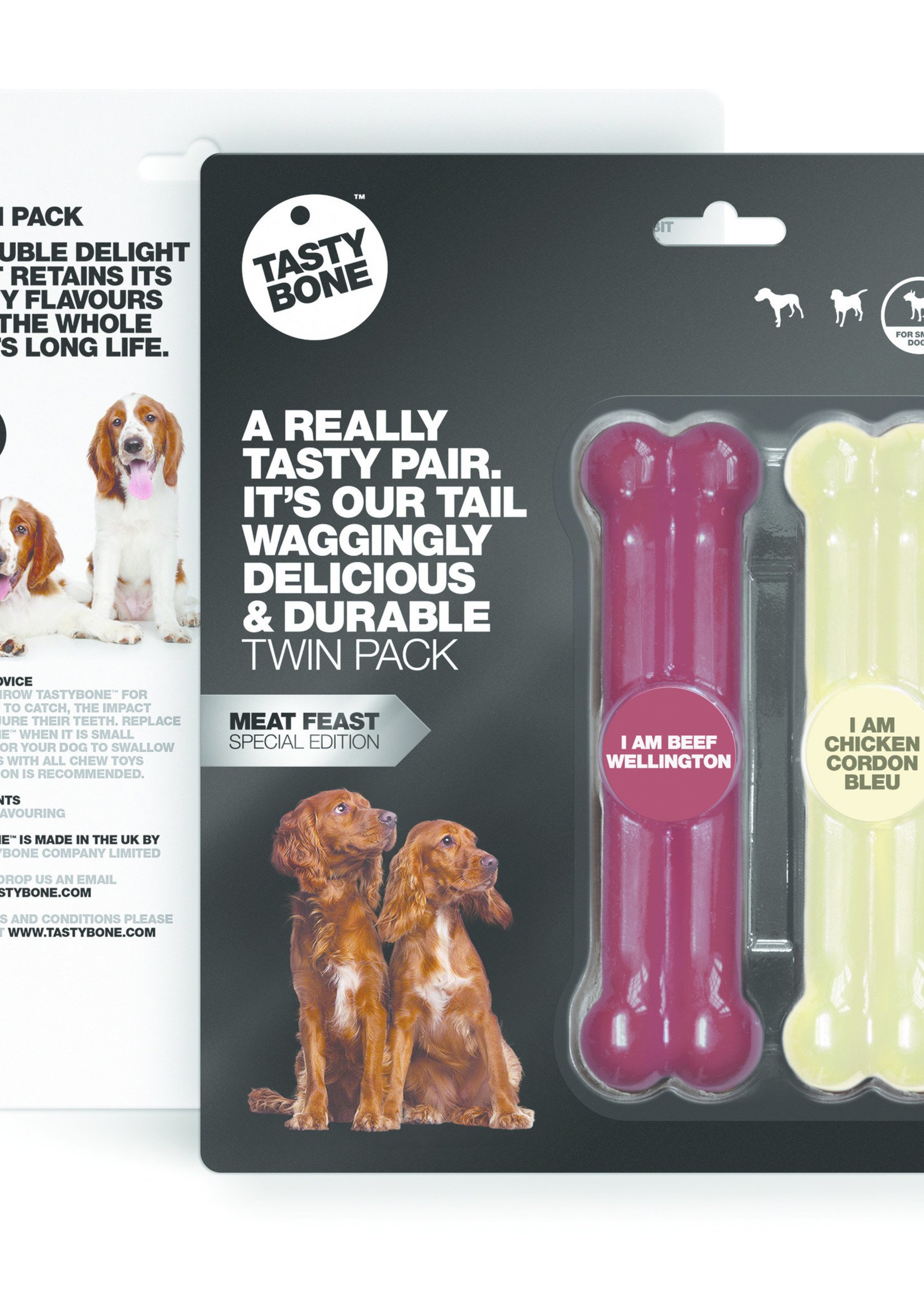 Tasty Bone Twinpack Meat - Beef Wellington & Chicken Cordon Bleu
