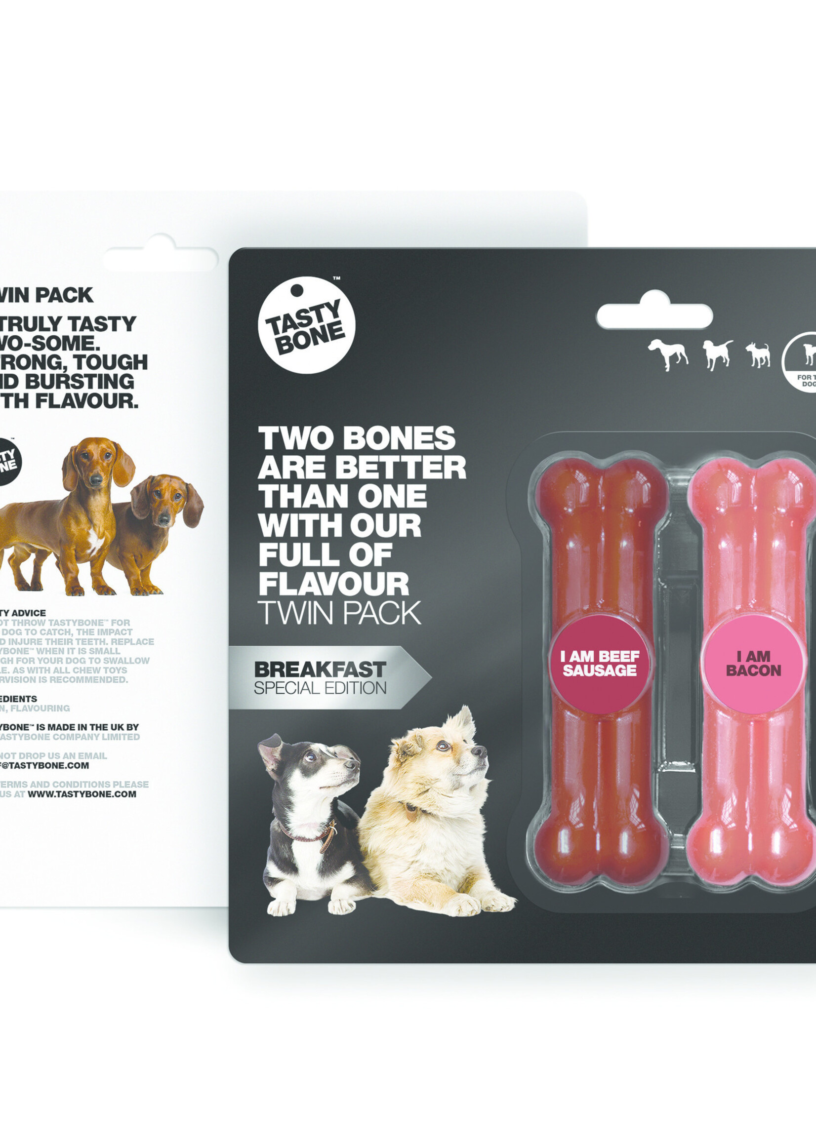 Tasty Bone Twinpack Breakfast - Beef Sausage & Bacon