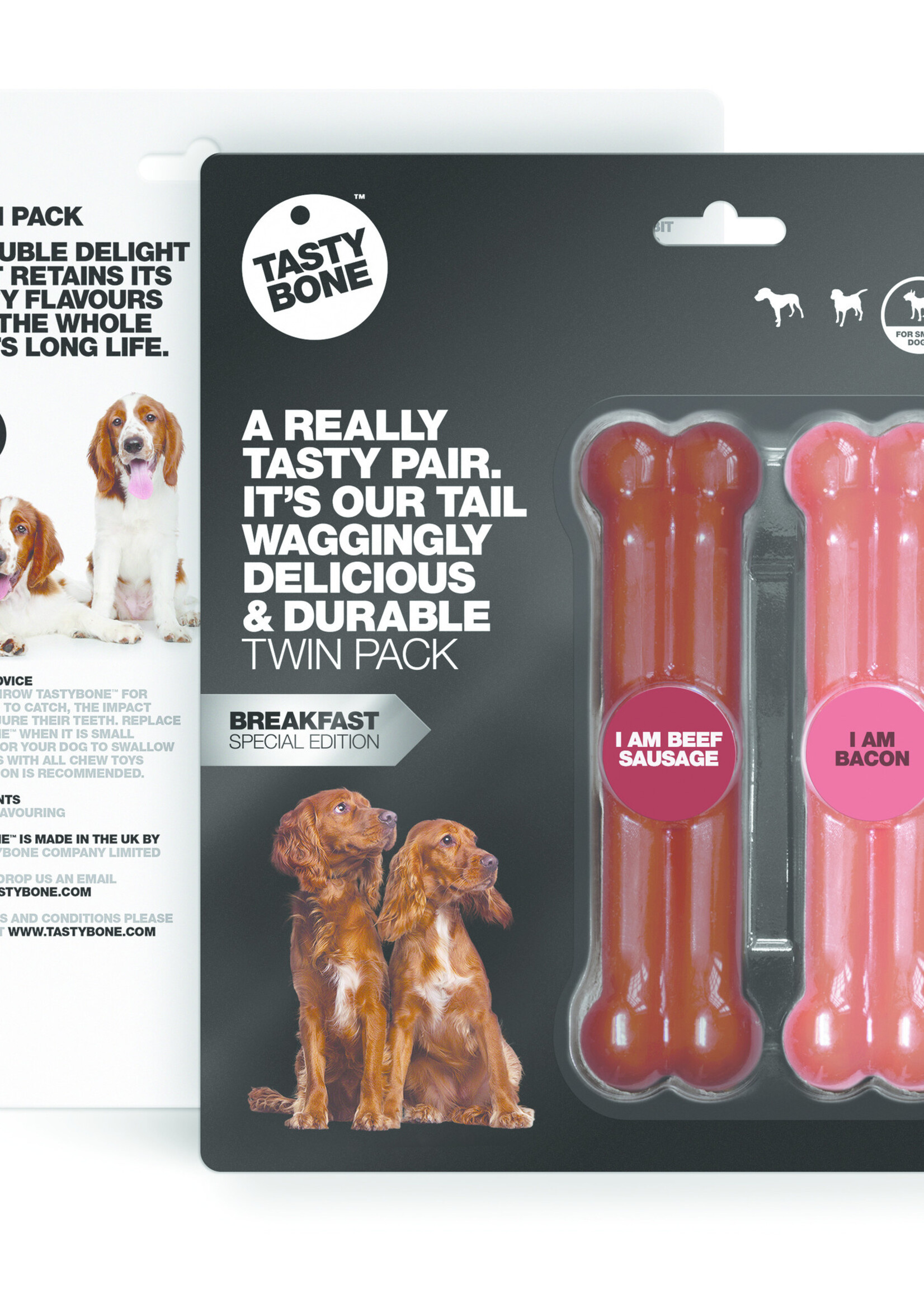 Tasty Bone Twinpack Breakfast - Beef Sausage & Bacon