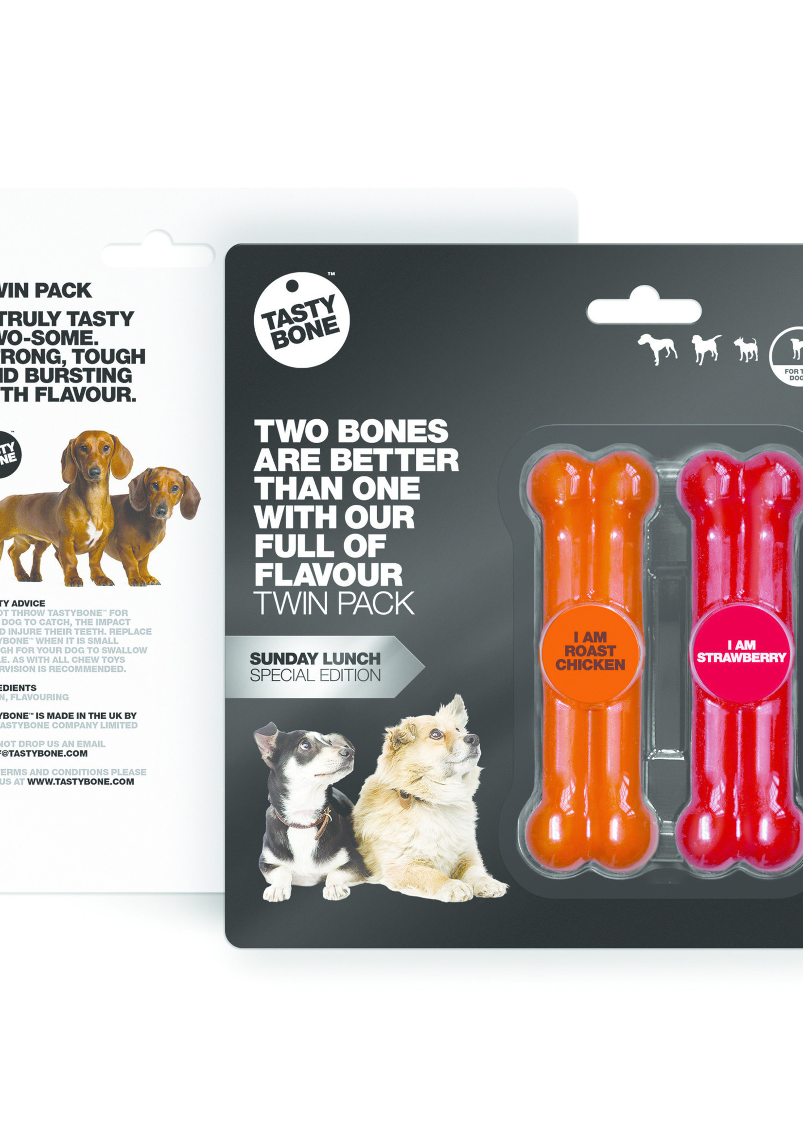 Tasty Bone Small Twinpack Sunday Lunch - Roast Chicken & Strawberry