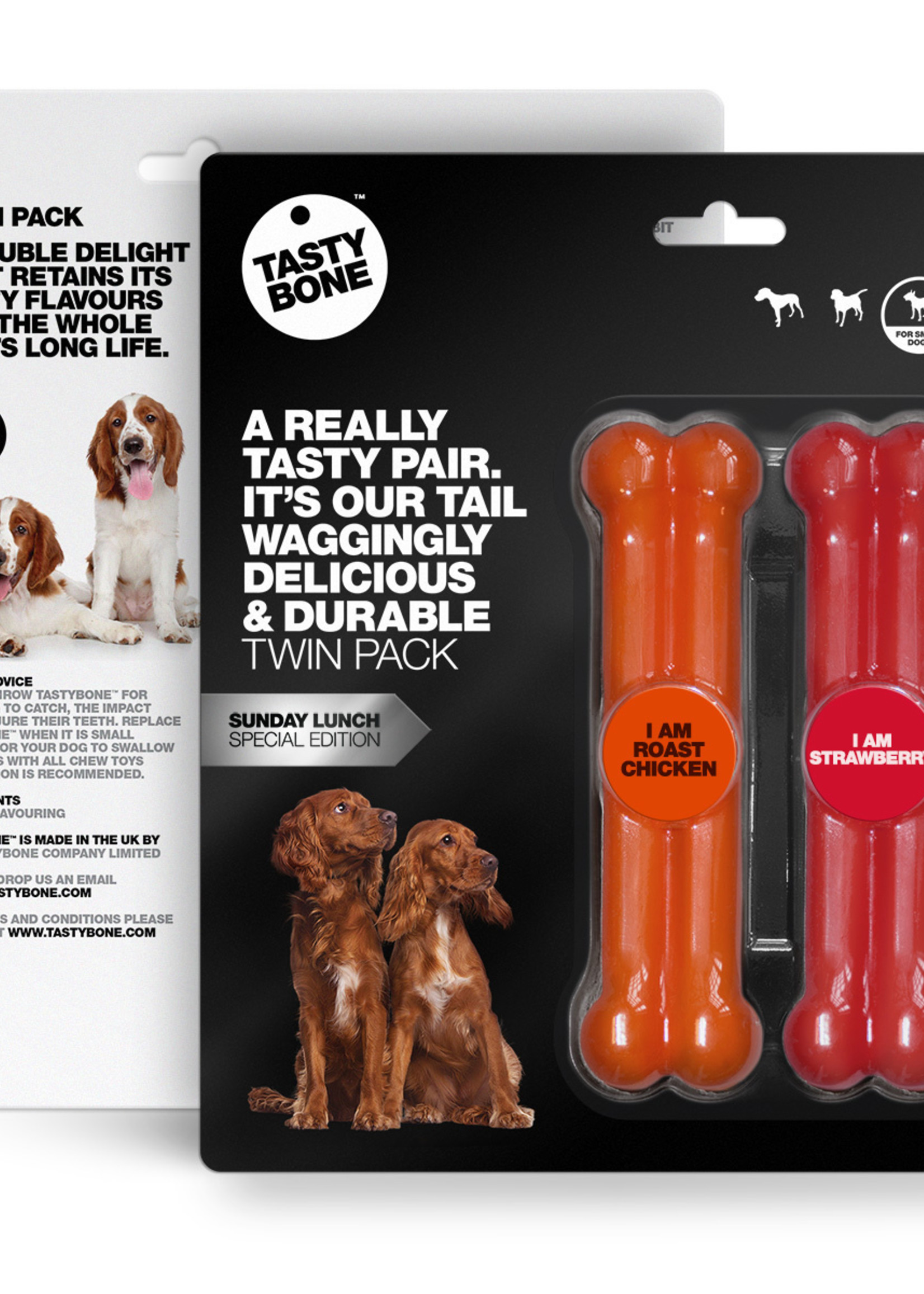Tasty Bone Small Twinpack Sunday Lunch - Roast Chicken & Strawberry