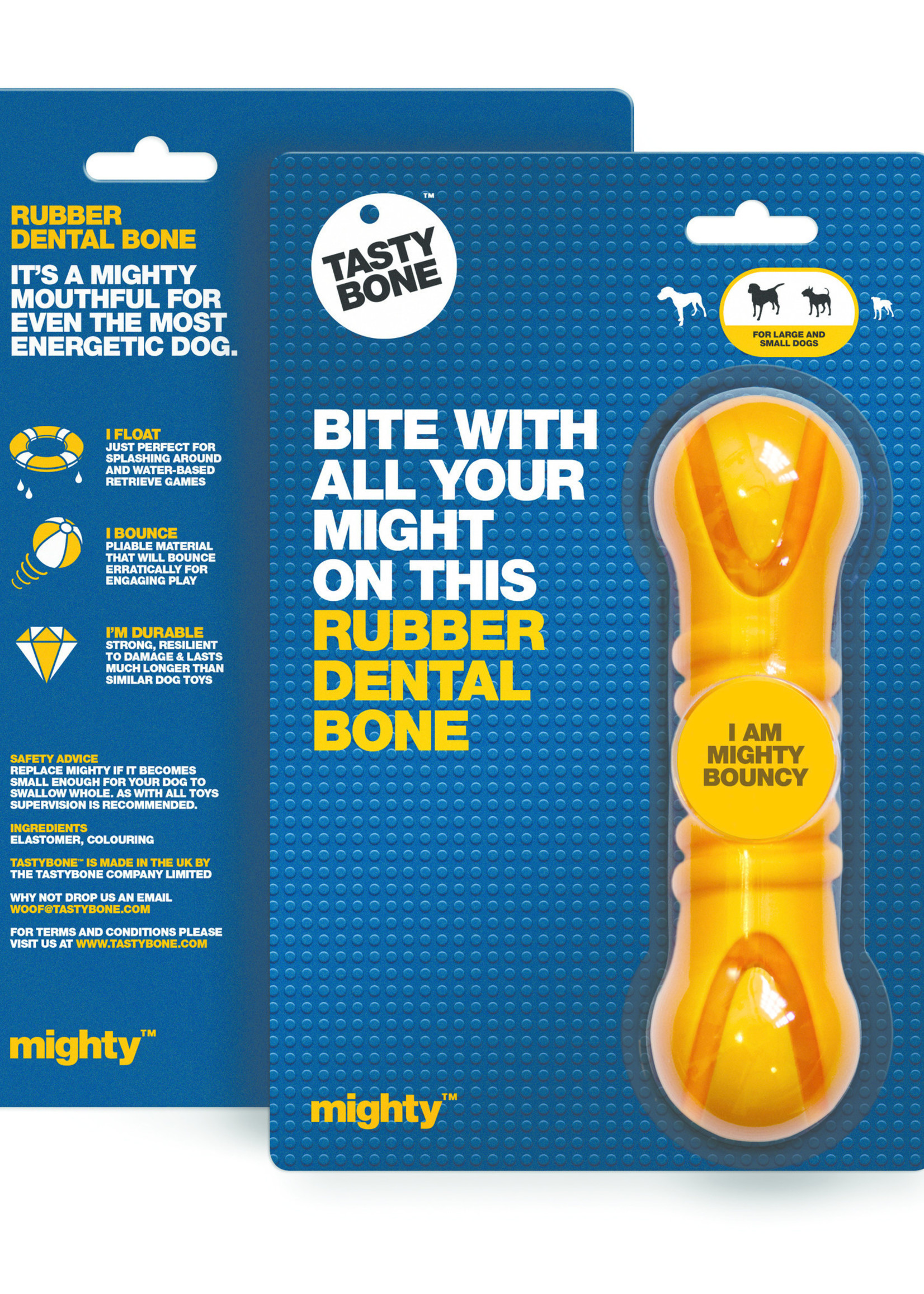 Tasty Bone Mighty Rubber Dental Bone