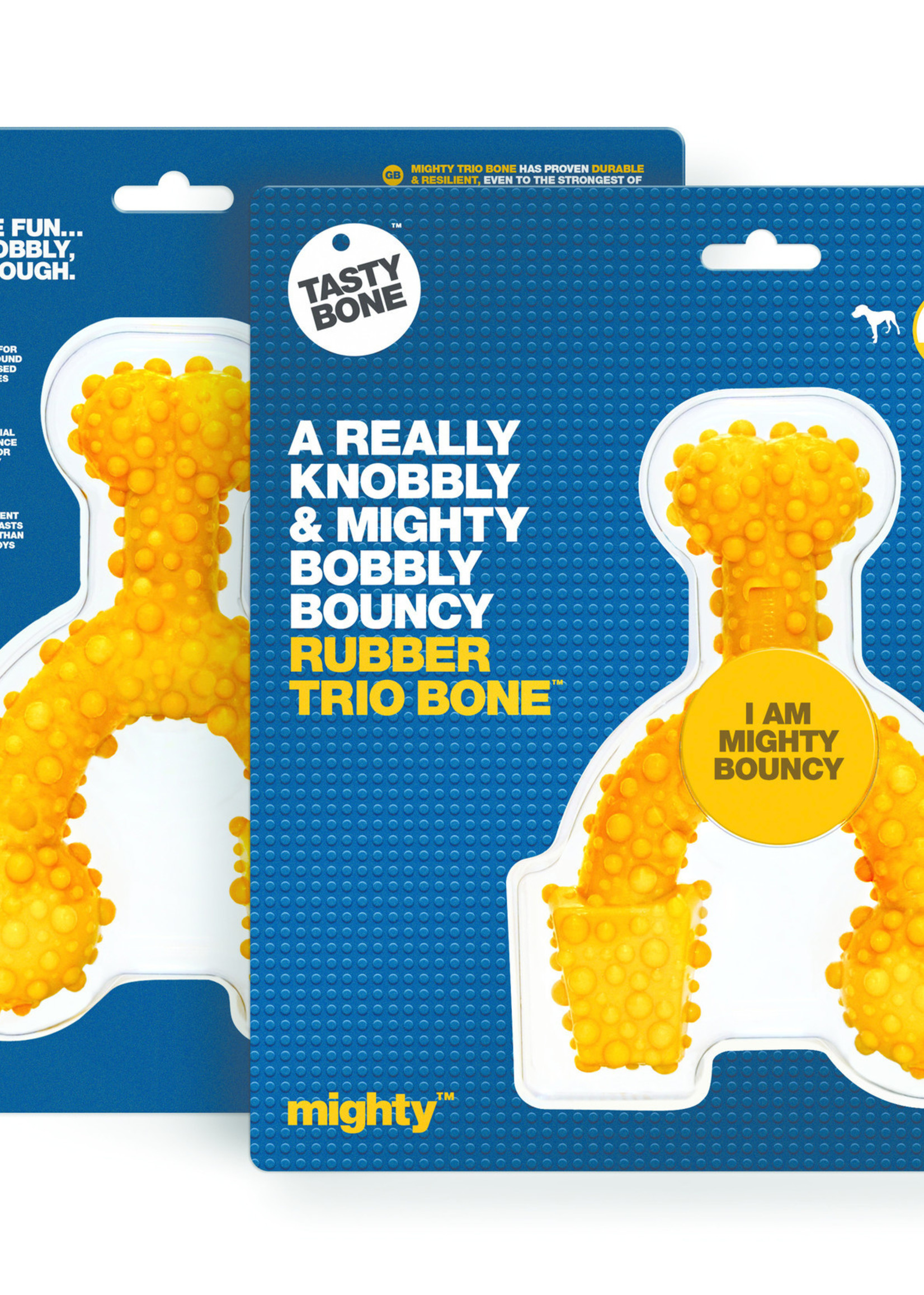 Tasty Bone Mighty Rubber TrioBone Large
