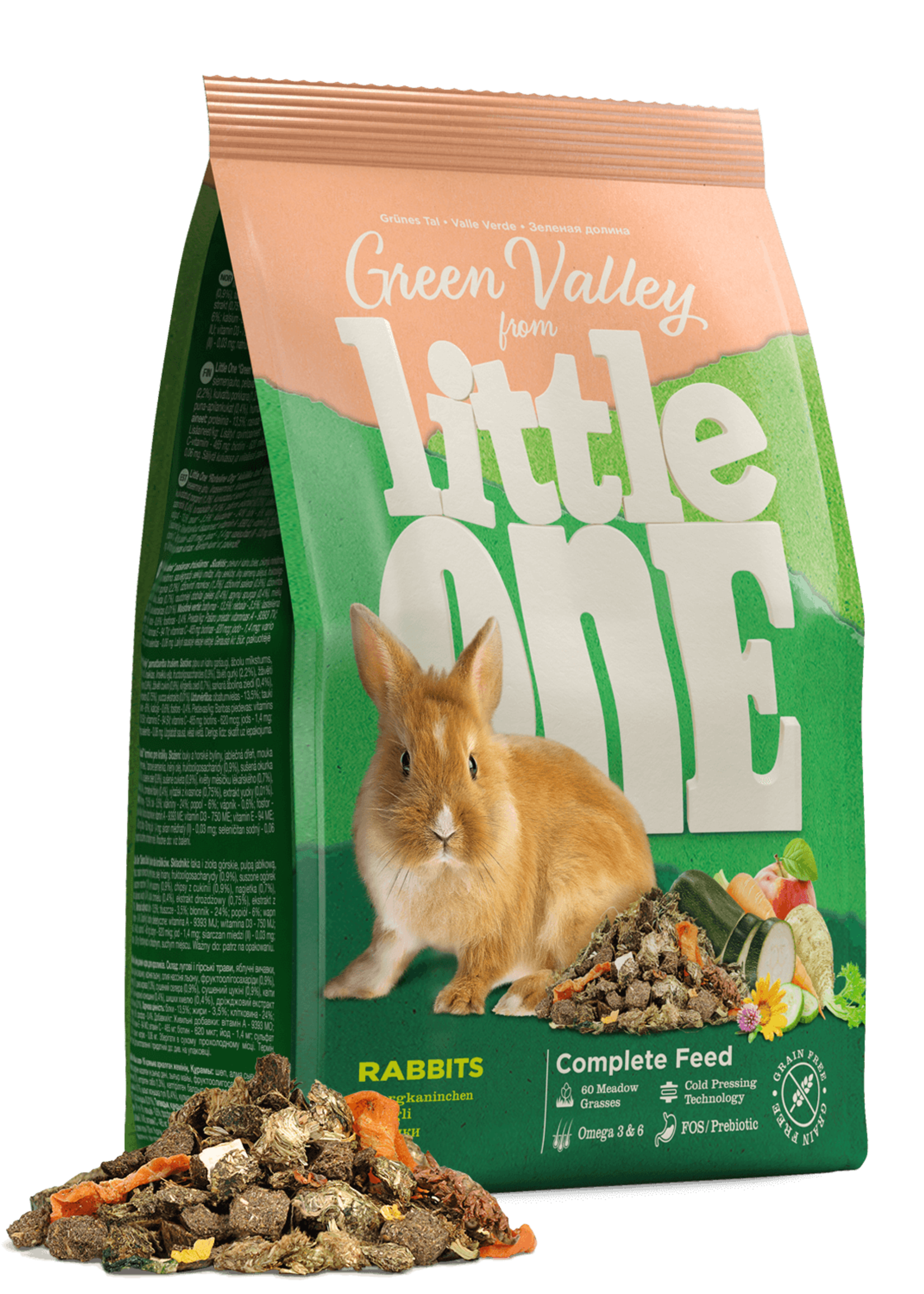 Little One Little One Groene Vallei voer voor konijnen, 750 g