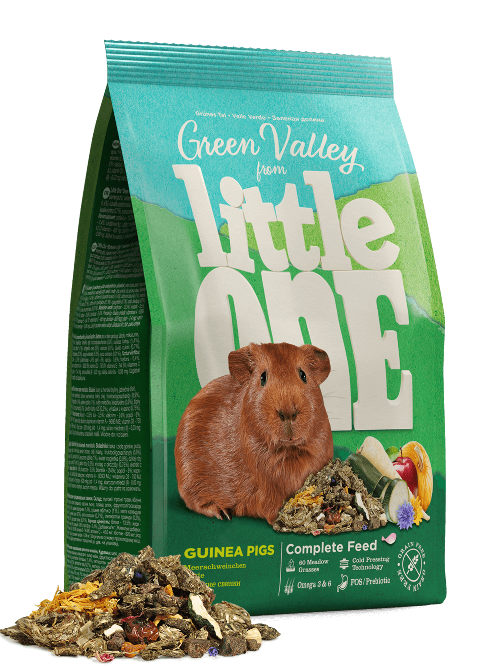 Little One Little One Groene Vallei voer voor cavia's, 750 g