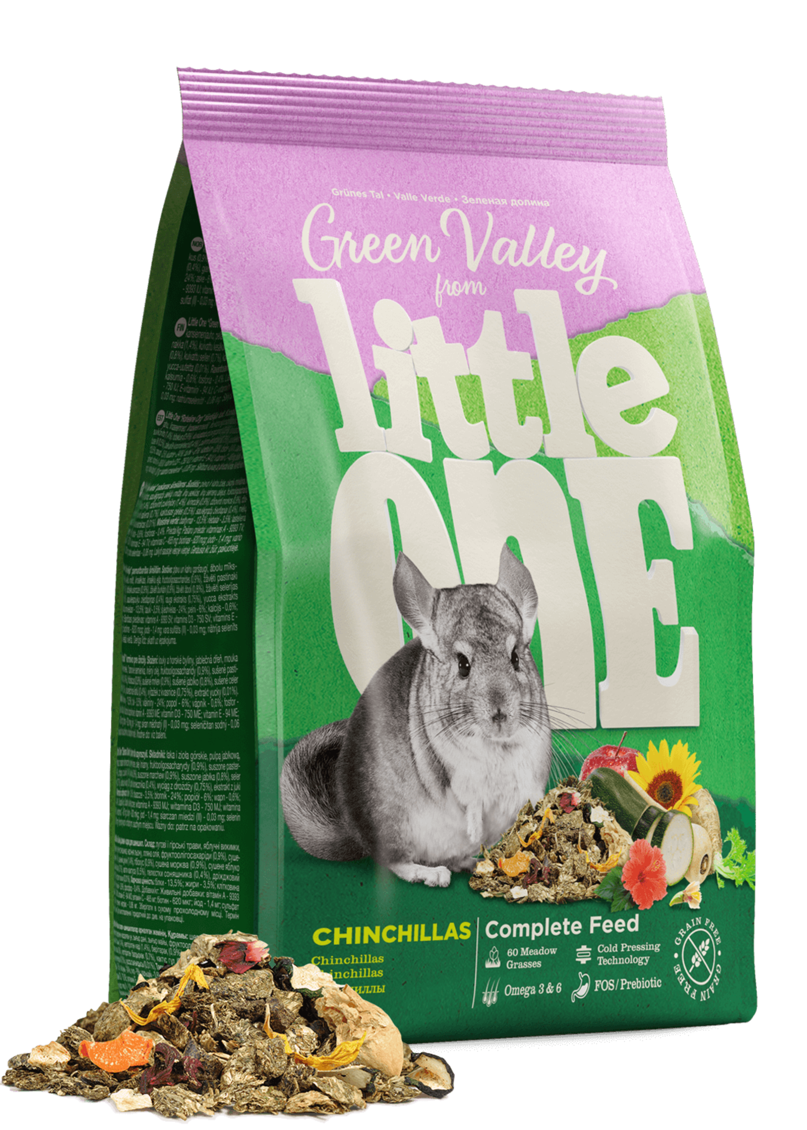 Little One Little One Groene Vallei voer voor chinchilla's, 750 g