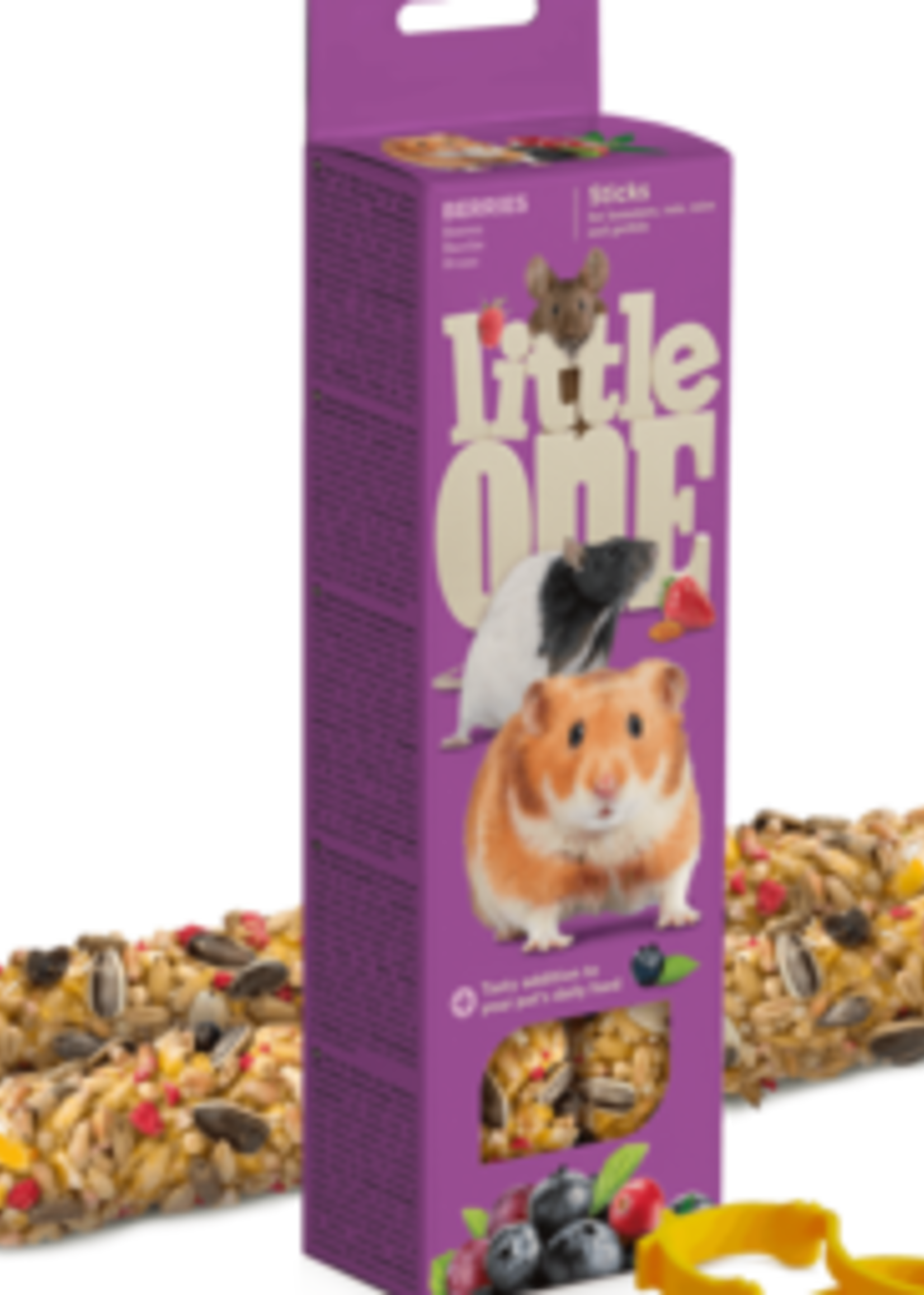 Little One Little One knabbelsticks voor hamsters, ratten, muizen en woestijnratten met bessen