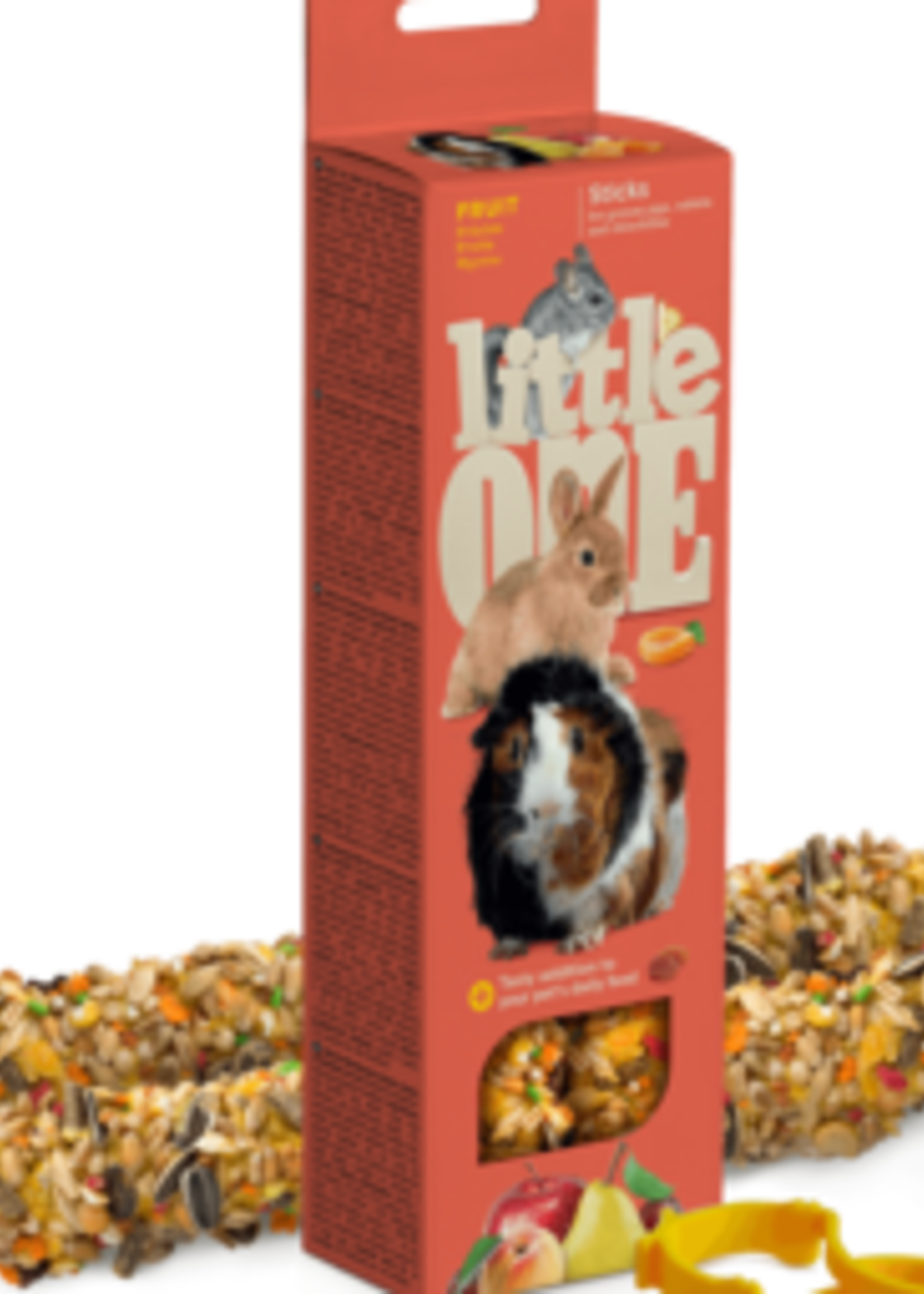 Little One Little One knabbelsticks voor cavia's konijnen en chinchilla's met fruit