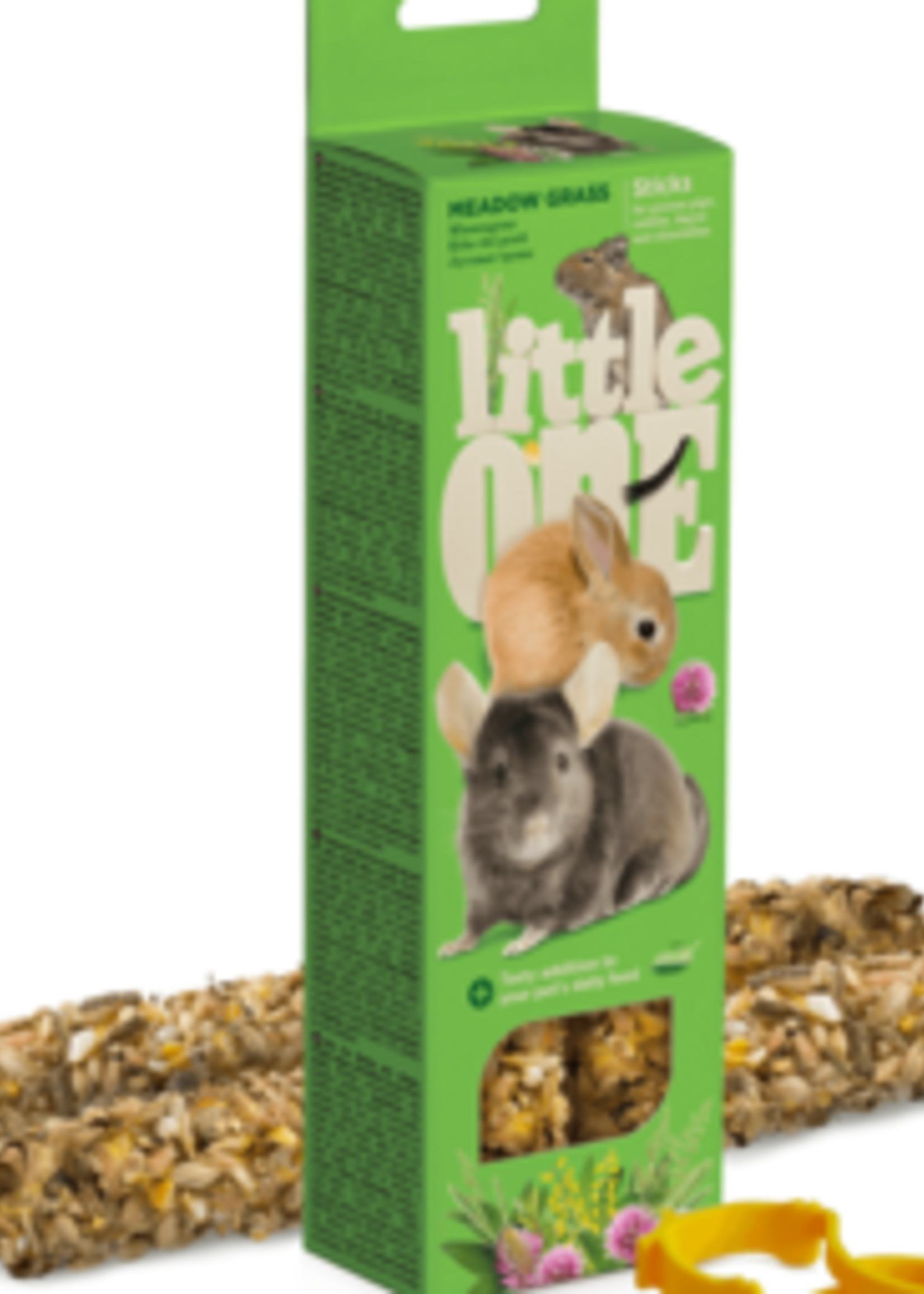 Little One Little One sticks voor cavia's, konijnen, degoes en chinchilla's met weidegras