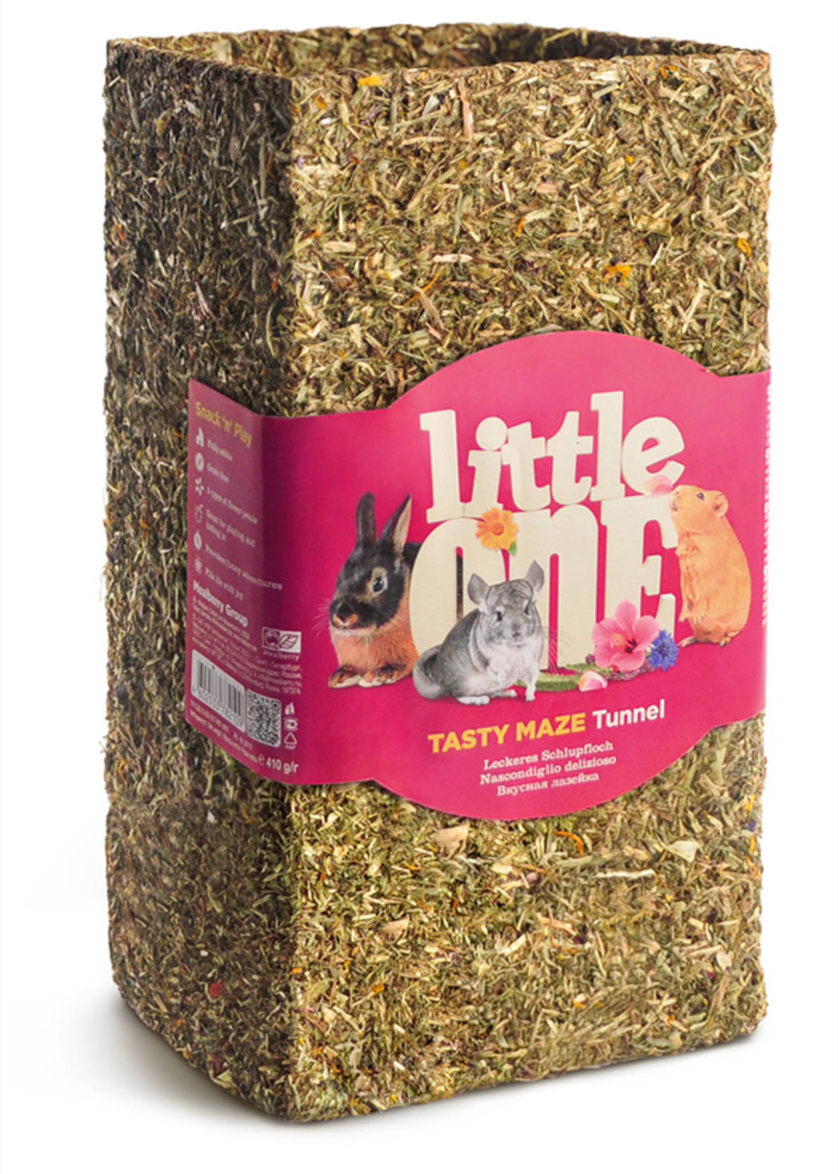 Little One Tunnel, groot. Traktatie-speeltje voor konijnen, cavia's en chinchilla's, 410g