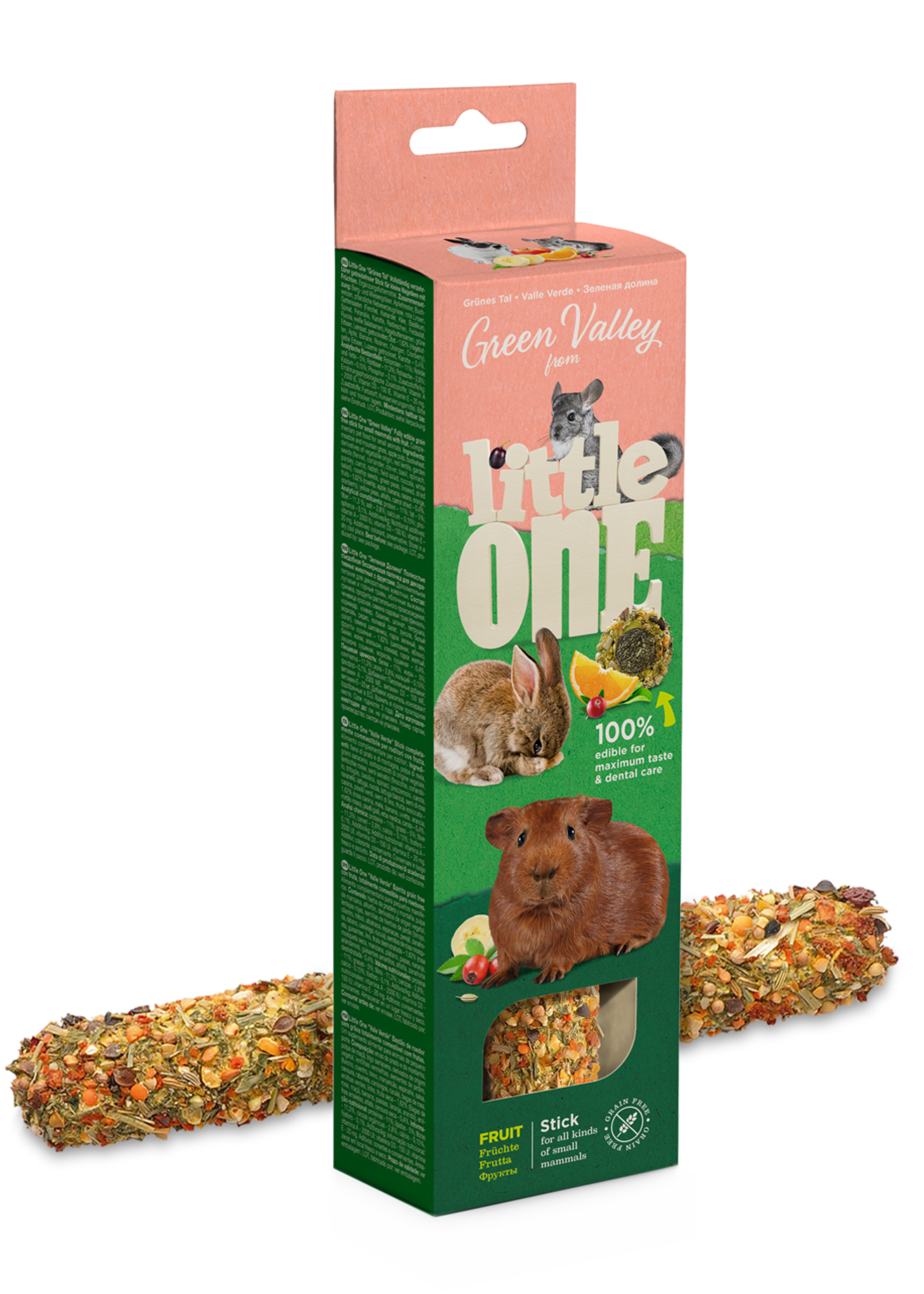 Little One Graanvrije knabbelsticks met fruit 1x130 gr