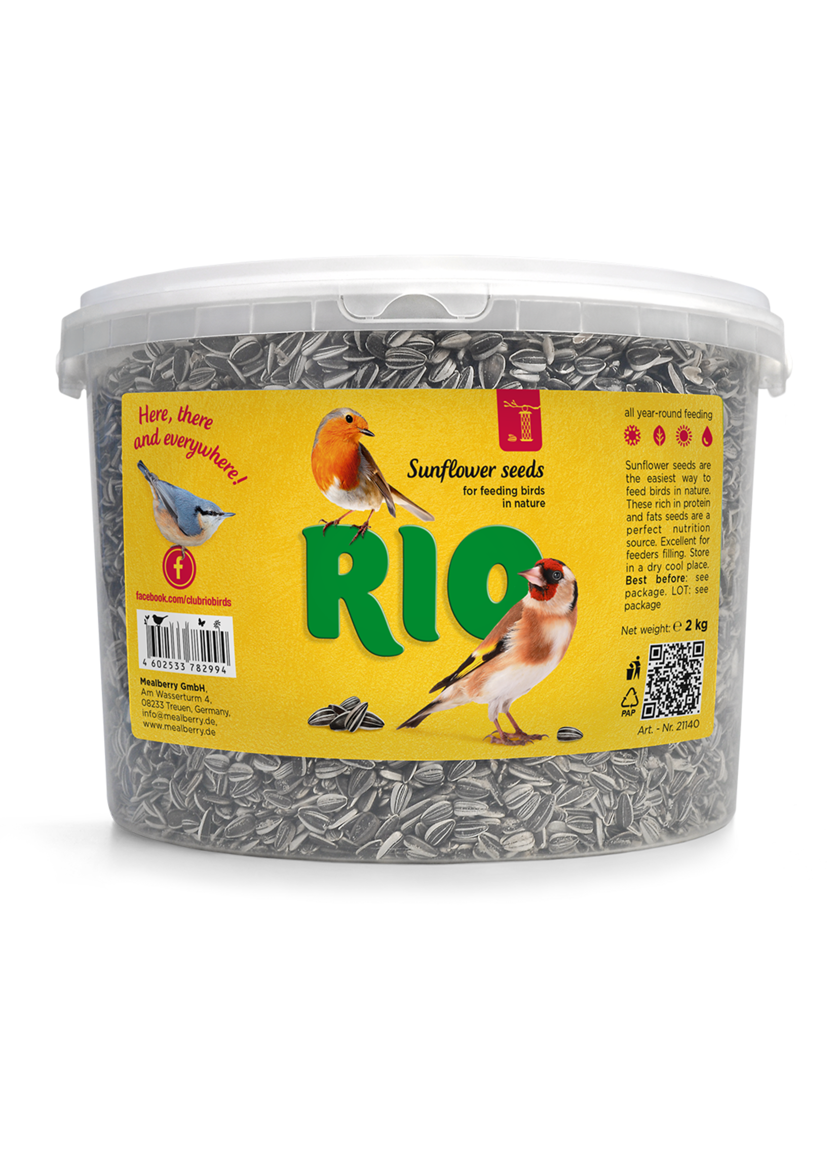 RIO Zonnebloem zaden, 2 kg