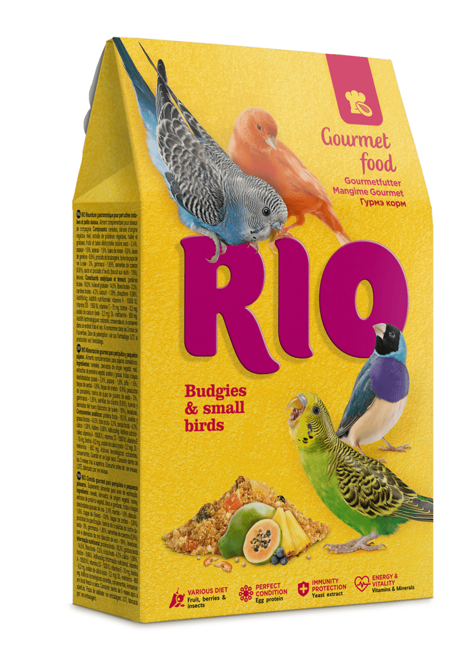 RIO Gourmet voer voor jonge parkieten en kleine vogels, 250 g