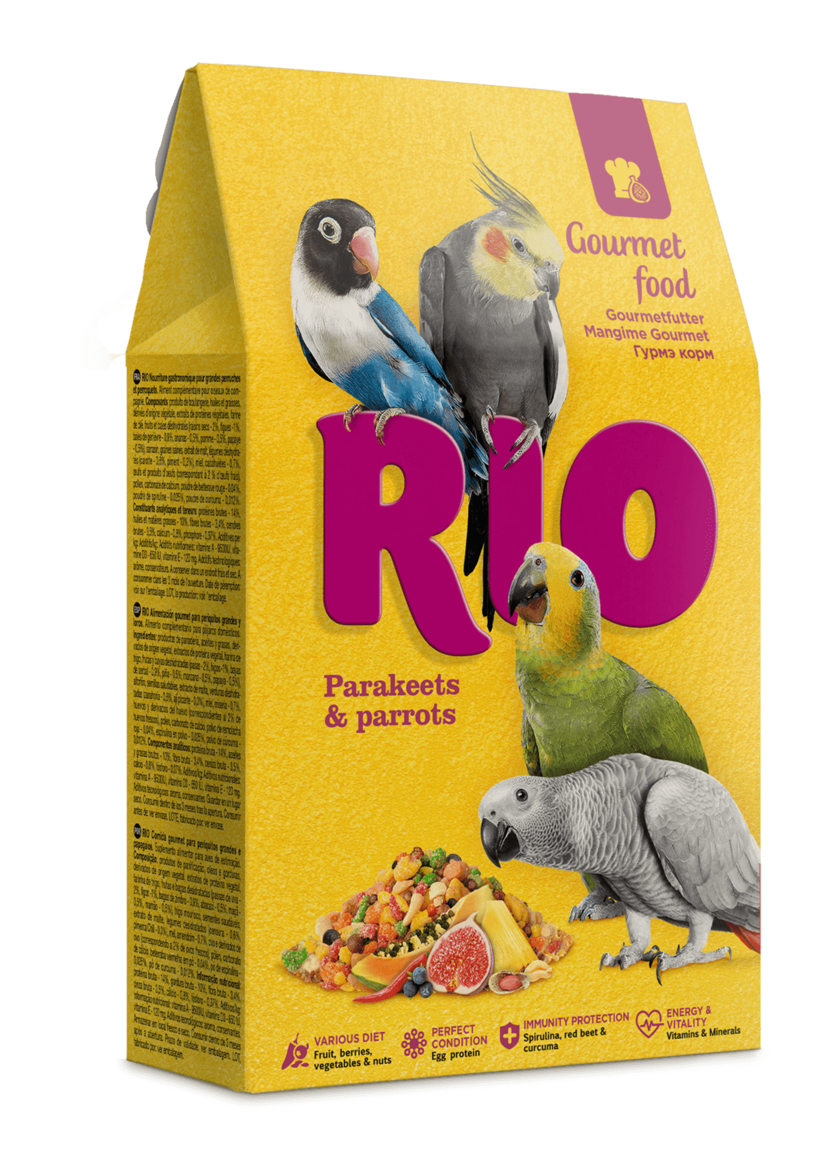 RIO Gourmet voer voor parkieten en papegaaien, 250 g