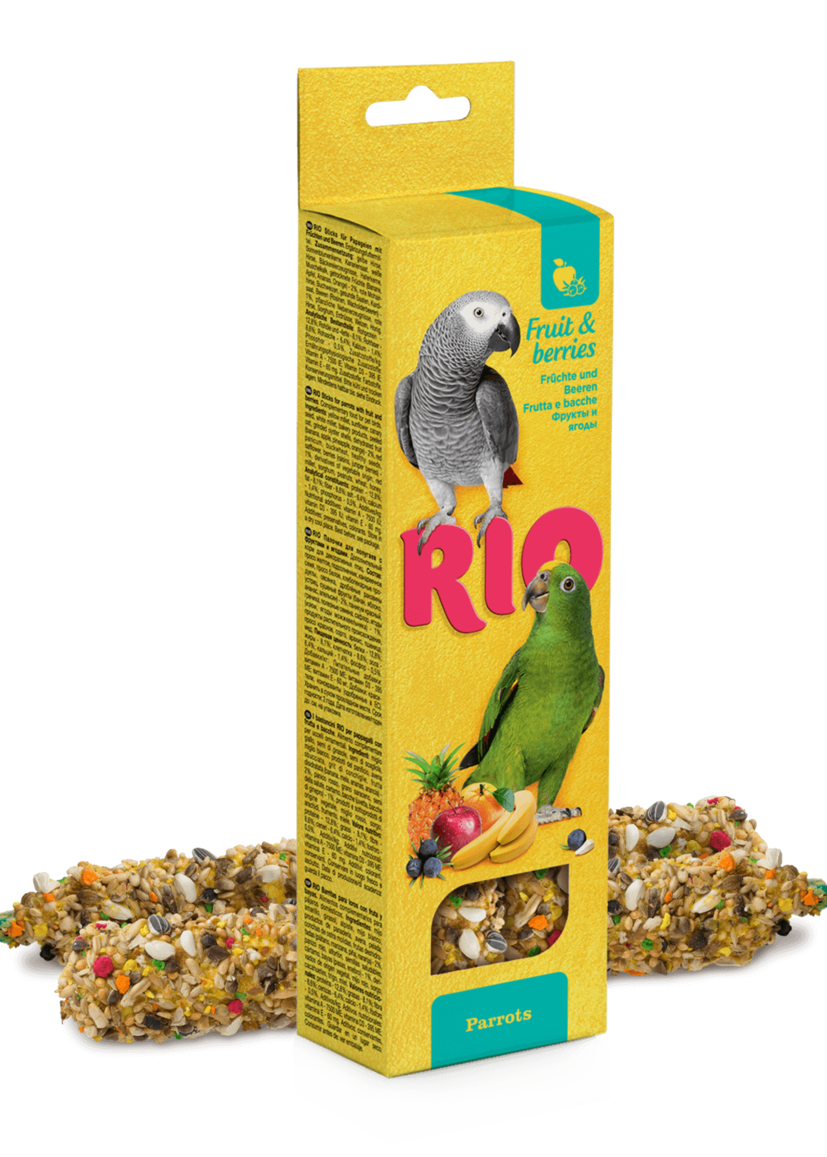 RIO Sticks voor papegaaien met fruit en bessen, 2x90 gr