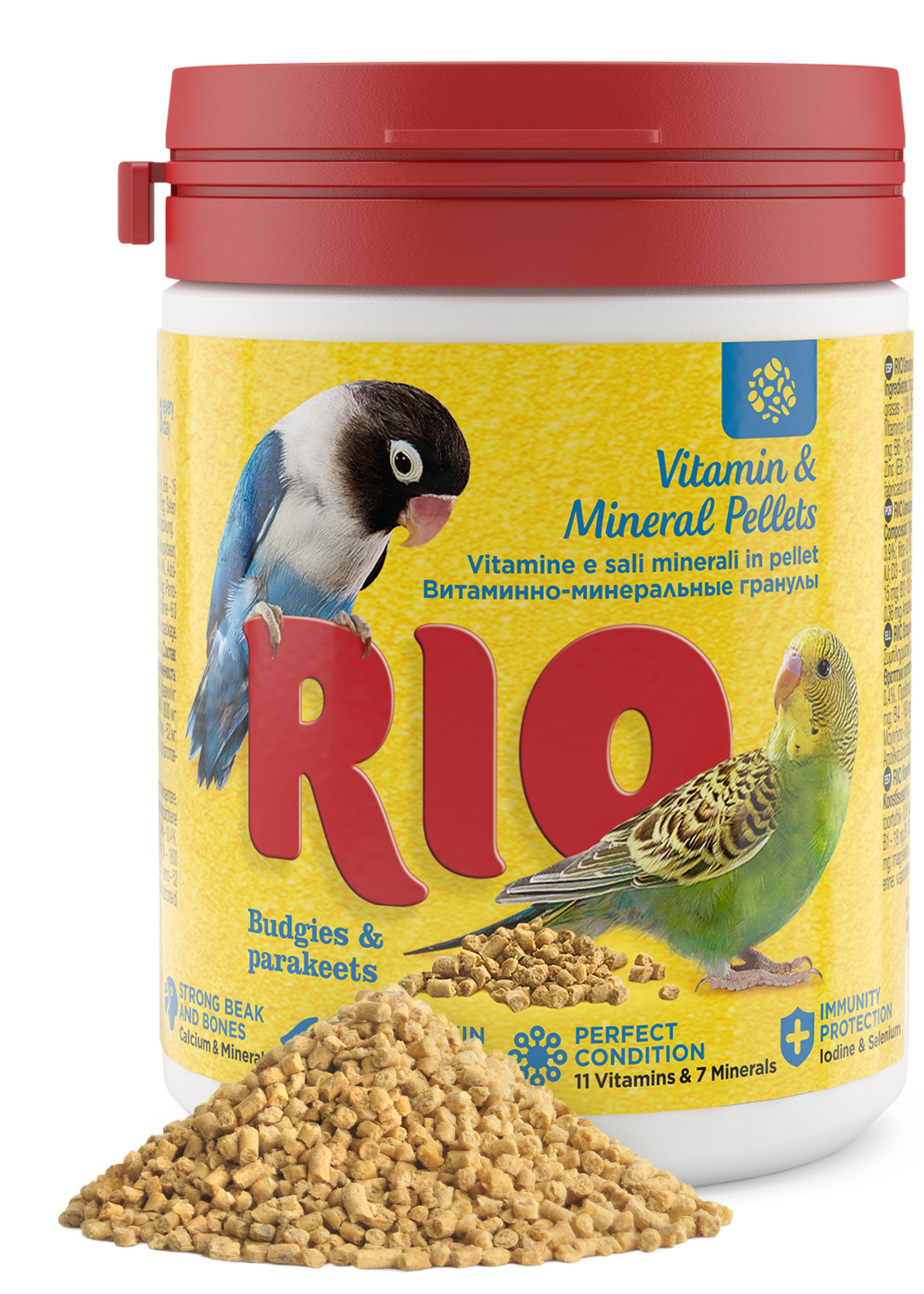 RIO Vitamine en minerale pellets voor parkieten, 120 gr