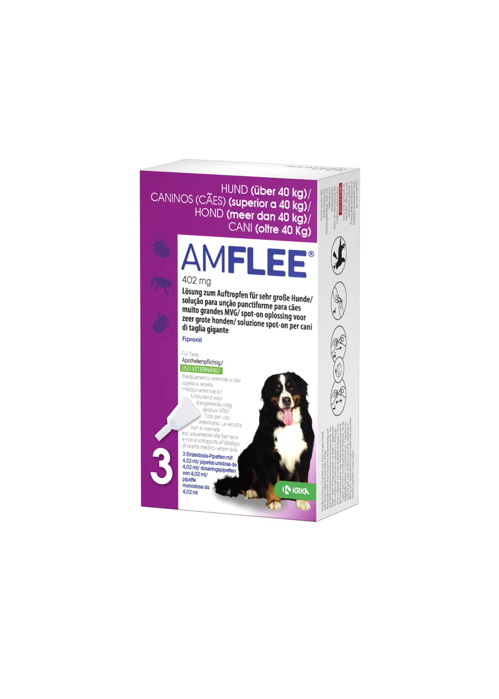KRKA Amflee Spot on Hond XL 402 mg