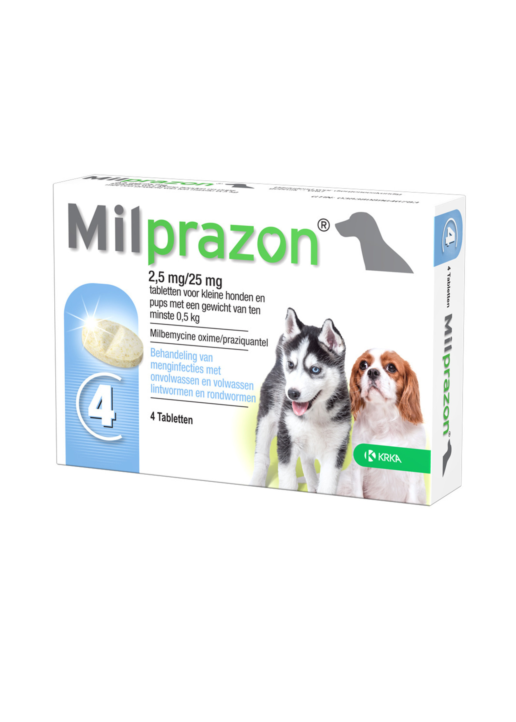 KRKA Milprazon Kleine Hond/Puppy 2,5mg/25mg