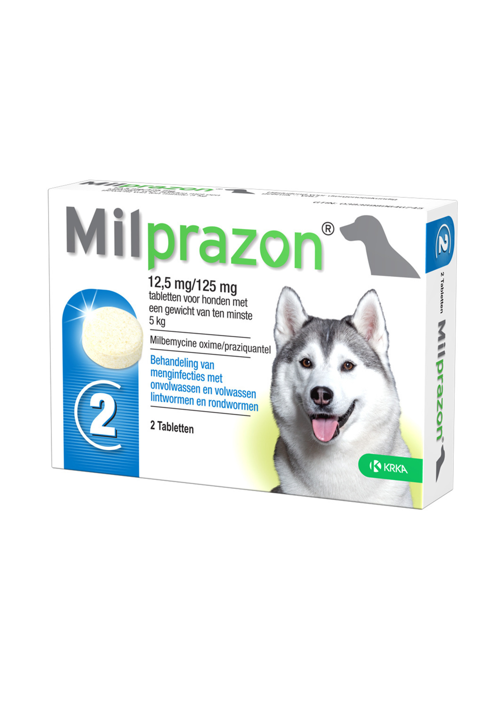 KRKA Milprazon Hond 12,5mg/125mg