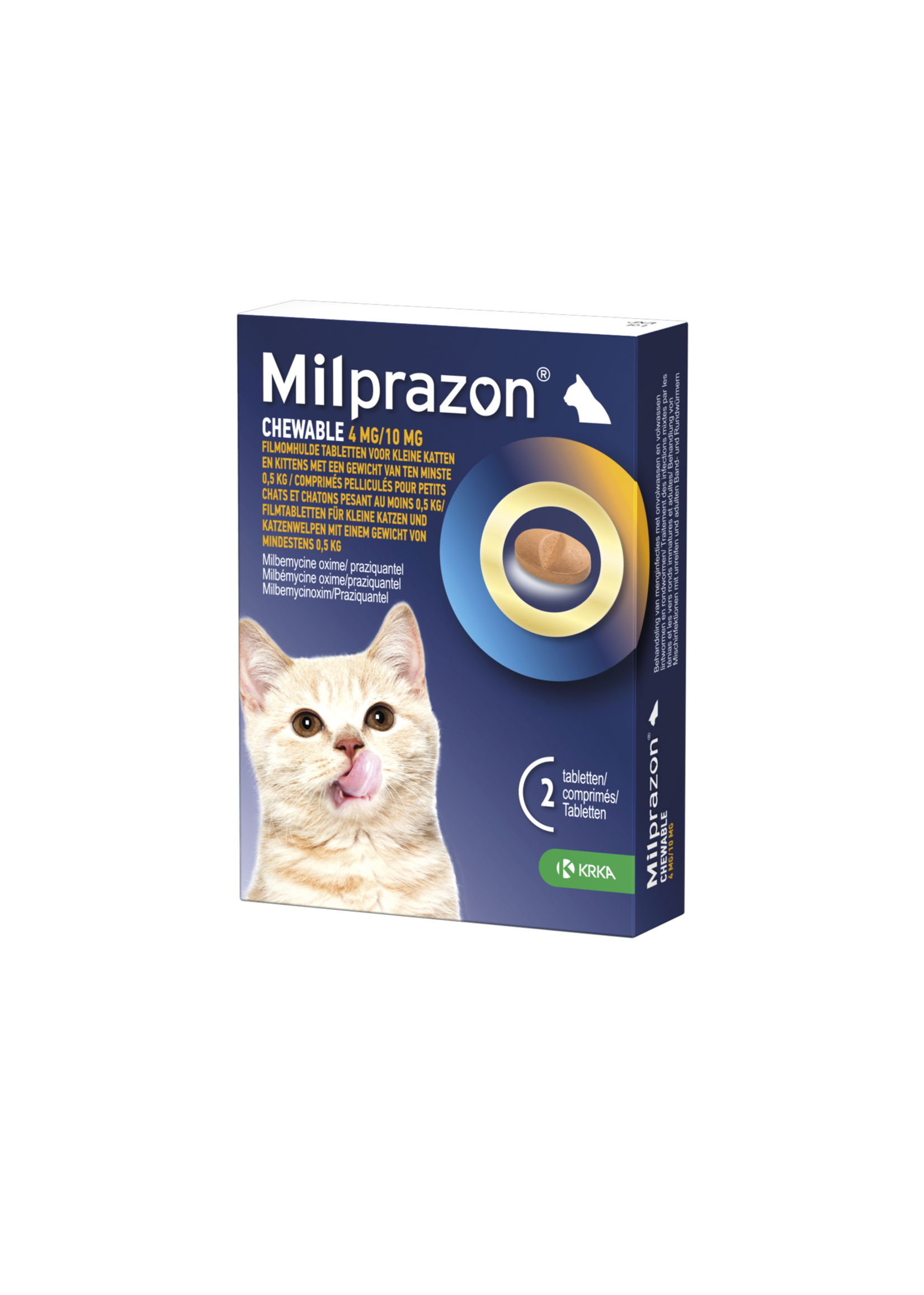 KRKA Milprazon Chewable Kitten/Kat 4mg/10mg chew