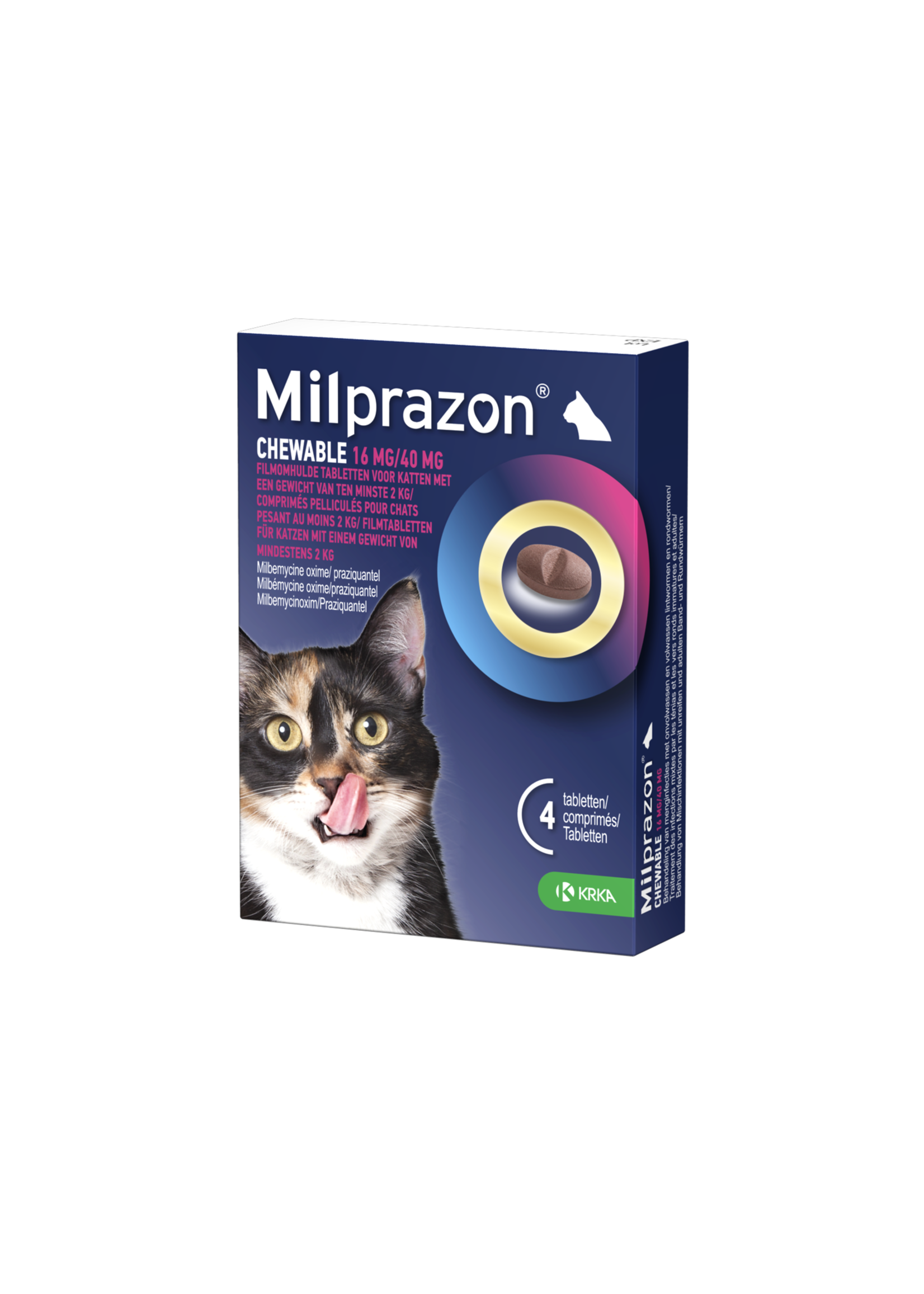 KRKA Milprazon Chewable Kat 16mg/40mg chew