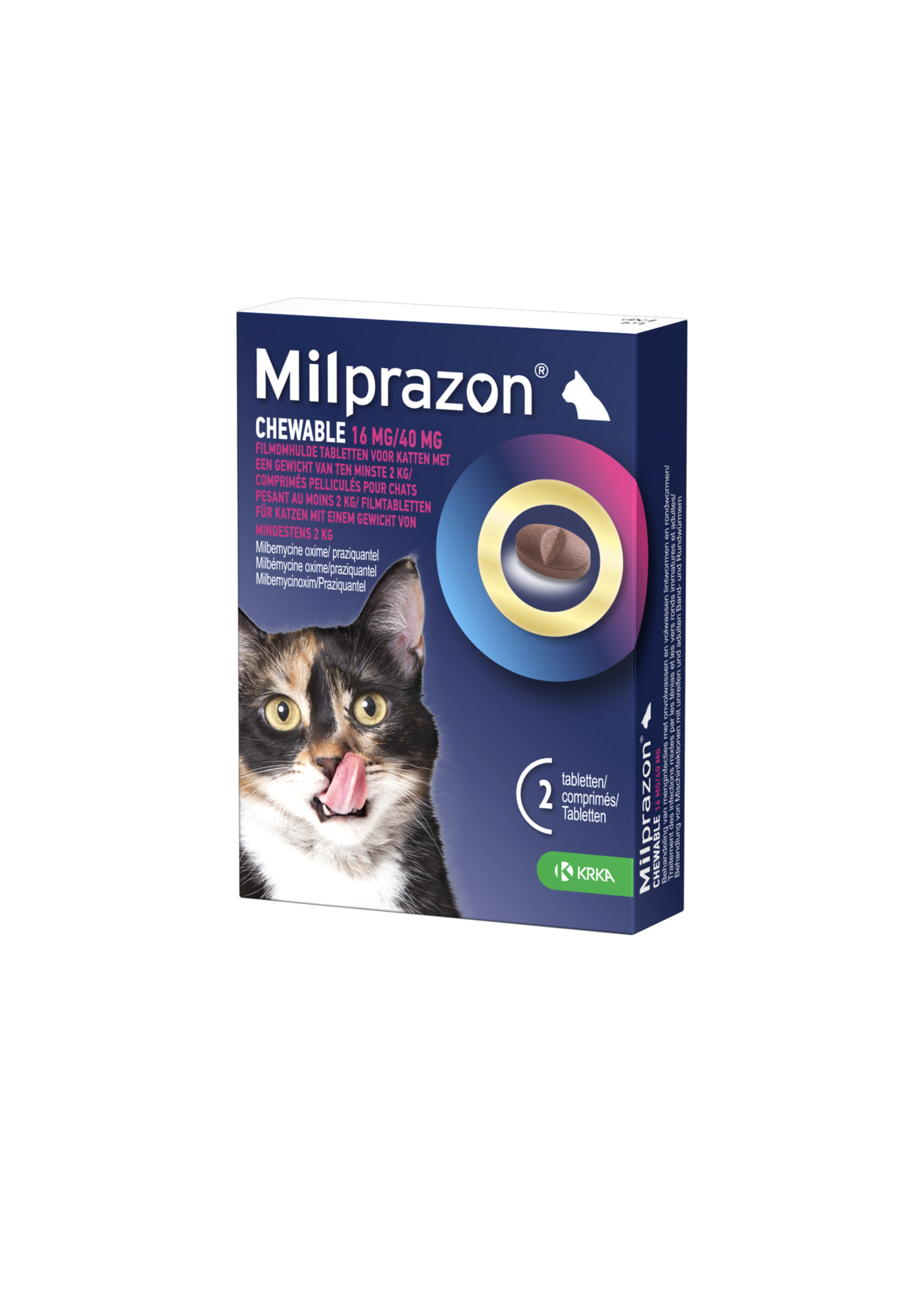 KRKA Milprazon Chewable Kat 16mg/40mg chew