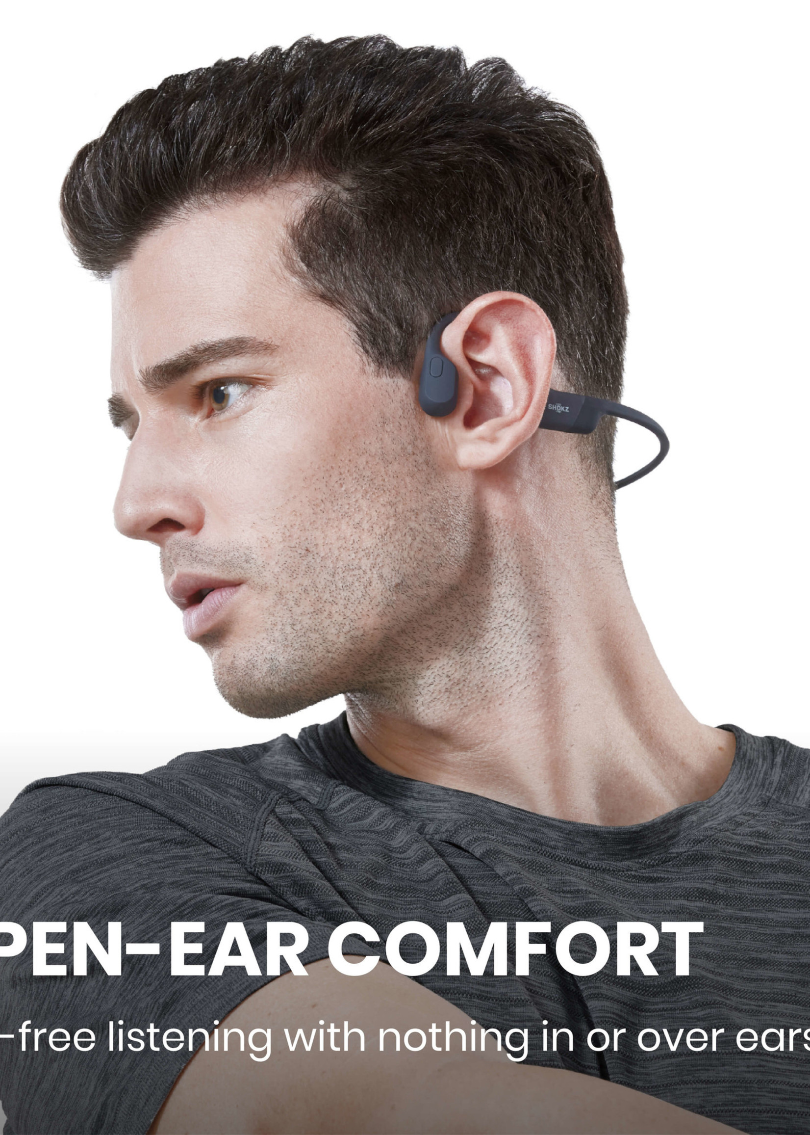 Shokz OpenRun Bone conduction hoofdtelefoon - Black
