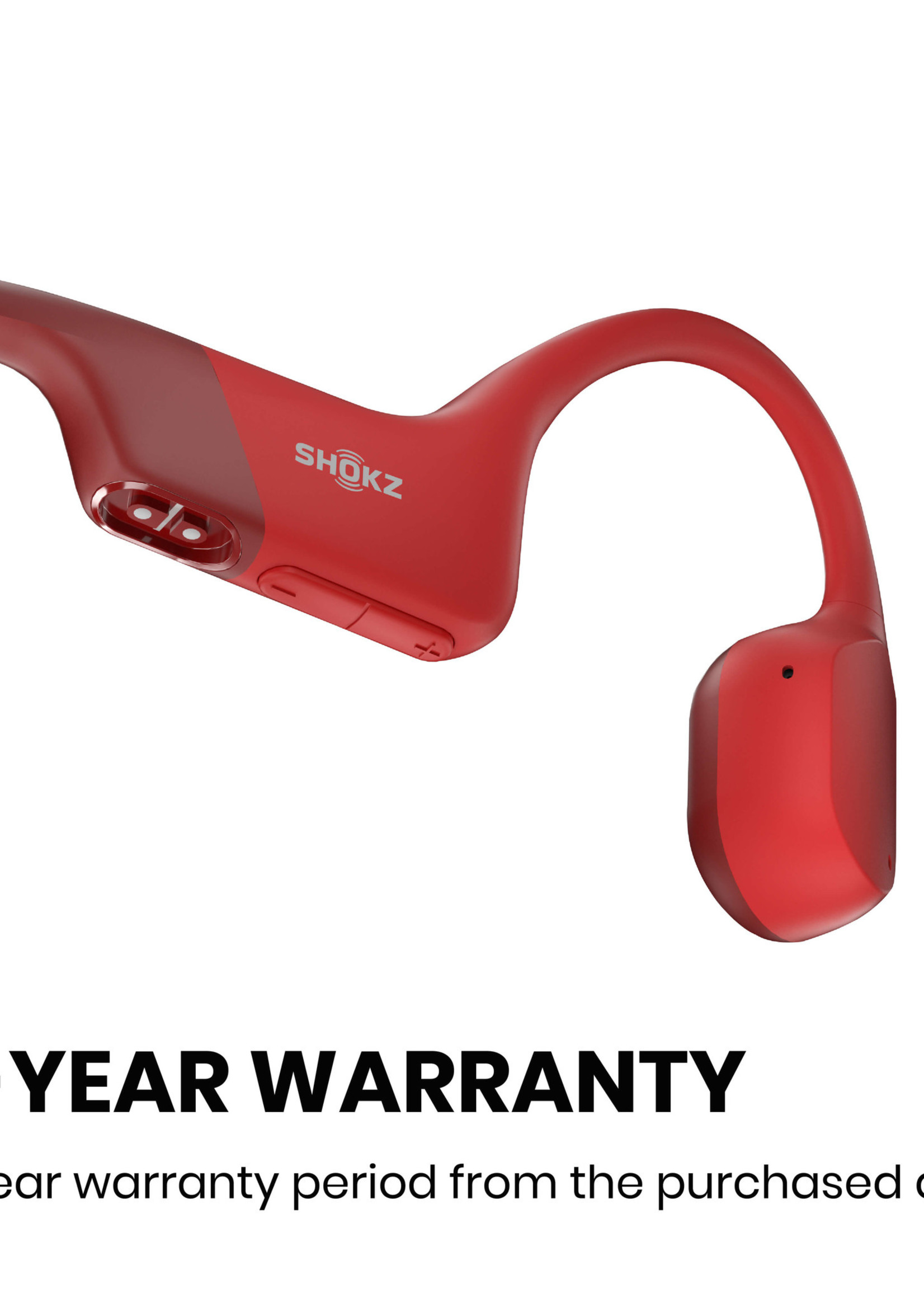 Shokz OpenRun Bone conduction hoofdtelefoon - Red