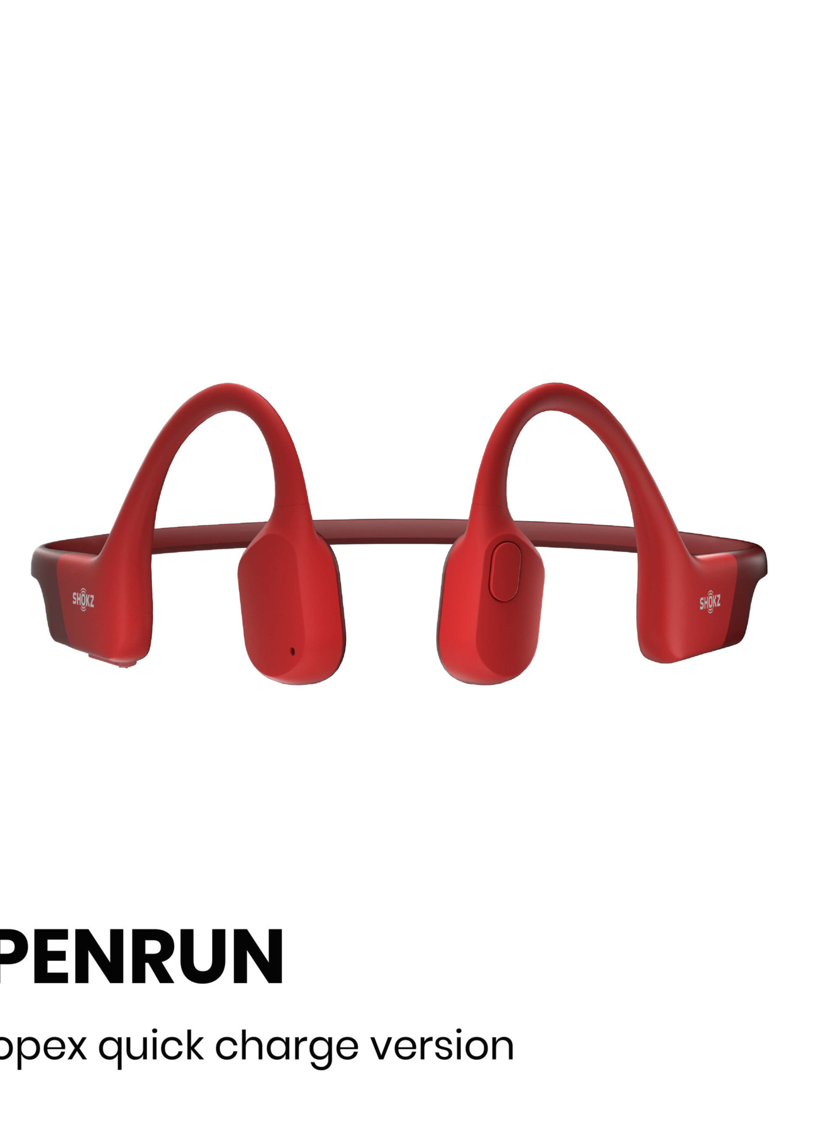 Shokz OpenRun Bone conduction hoofdtelefoon - Red