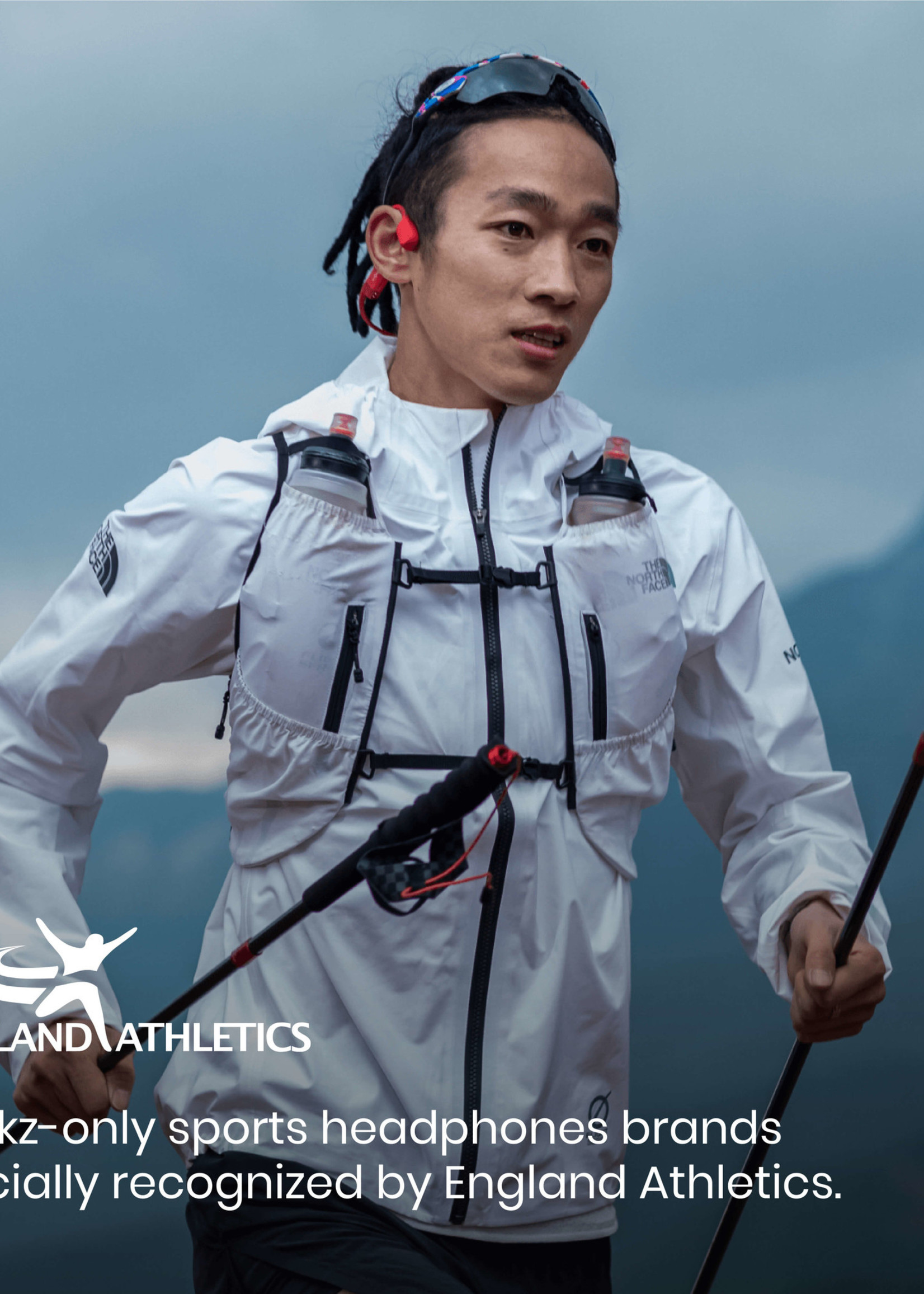Shokz OpenRun Bone conduction hoofdtelefoon - Red