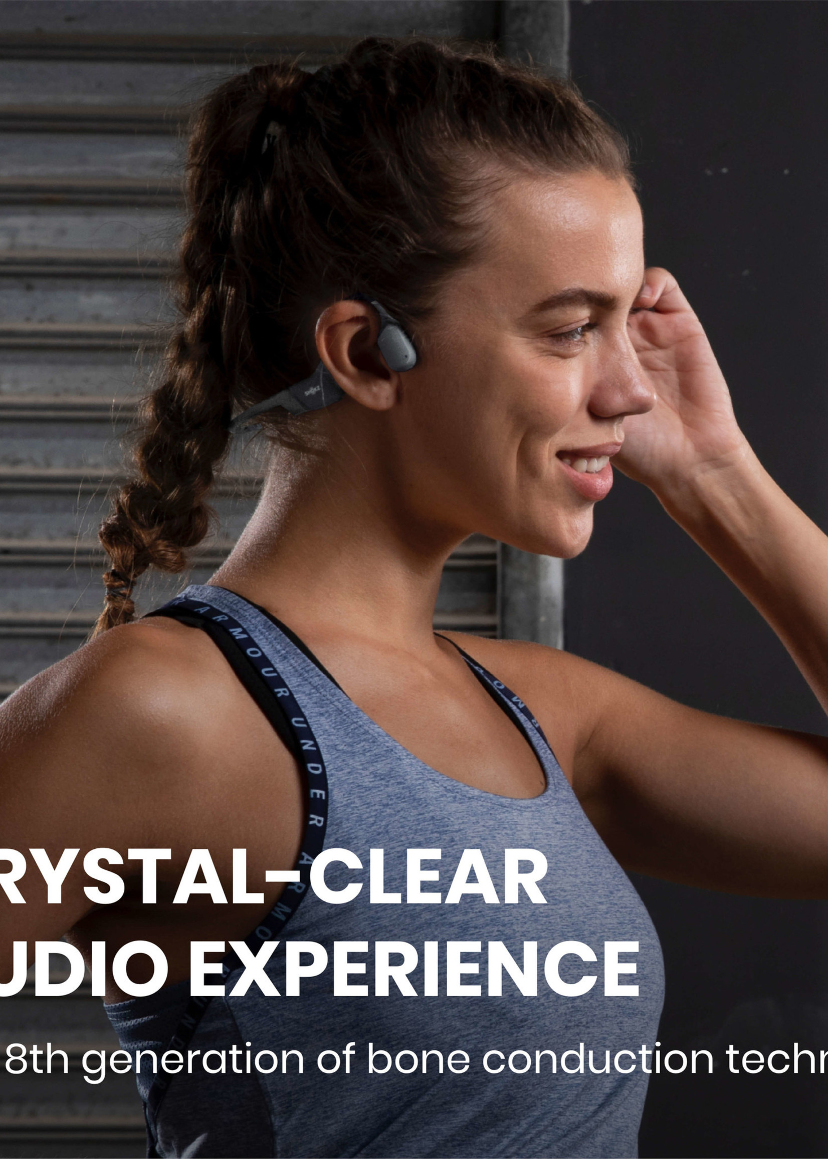 Shokz OpenRun Bone conduction hoofdtelefoon - Grey