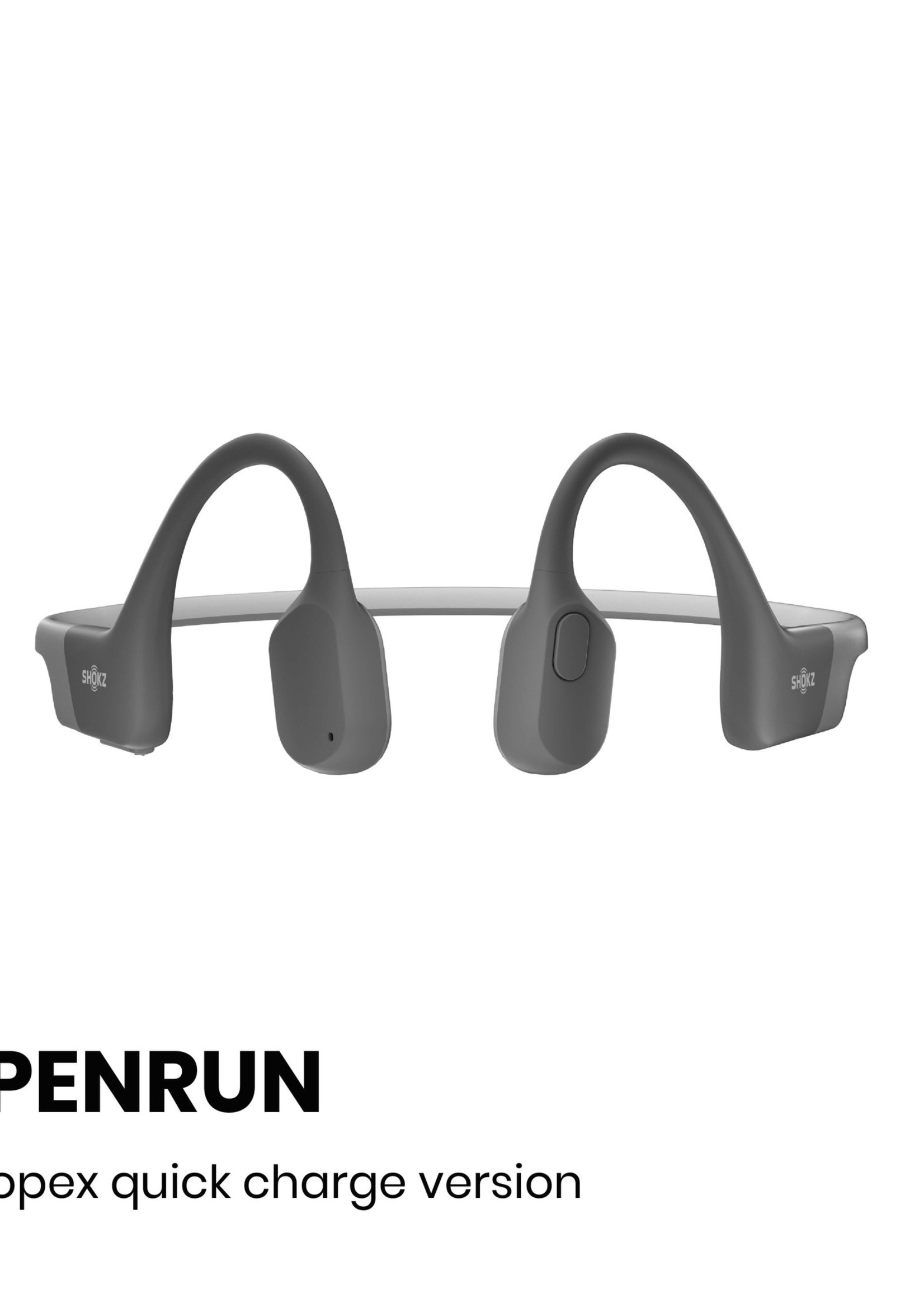 Shokz OpenRun Bone conduction hoofdtelefoon - Grey