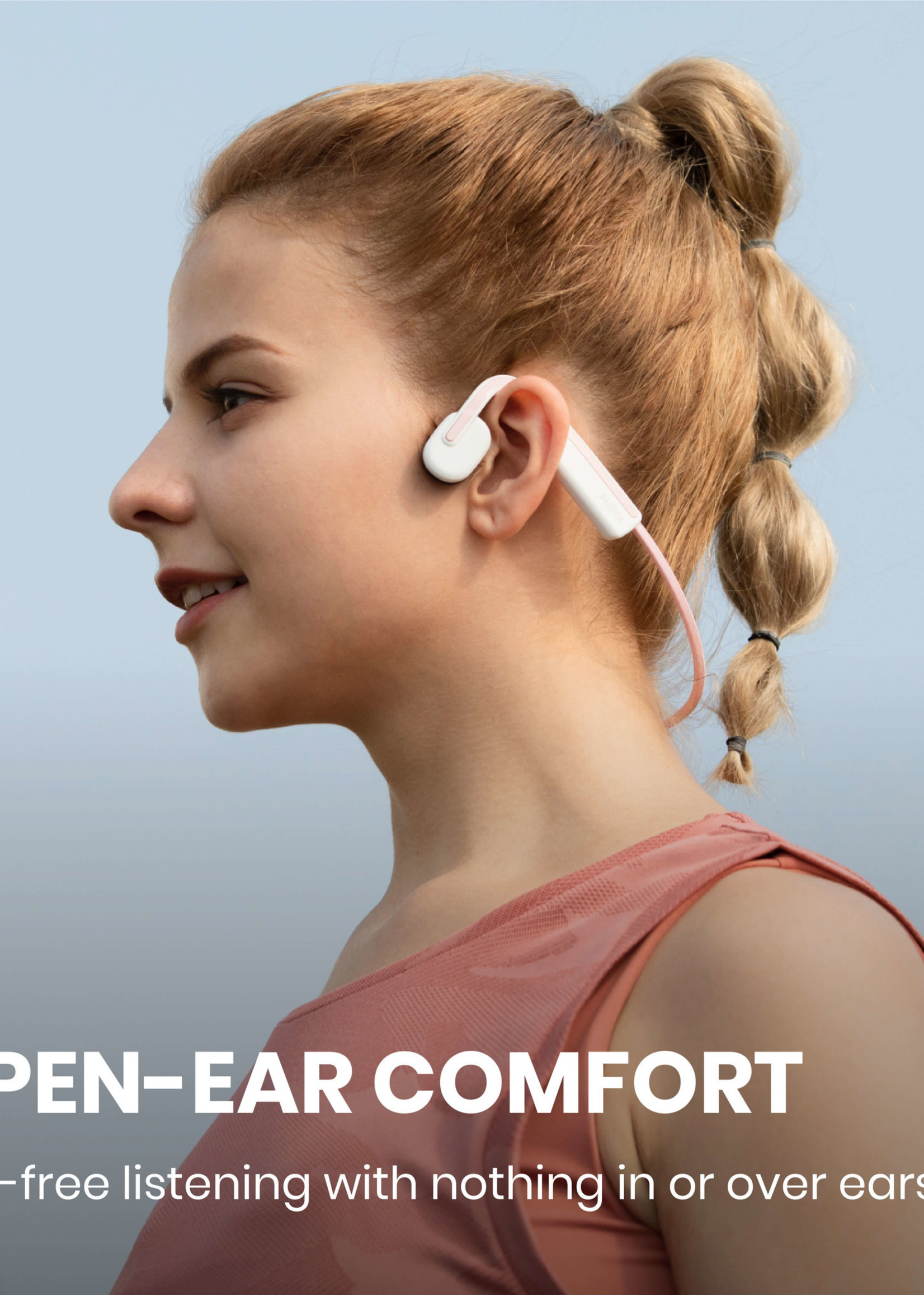 Shokz OpenMove Bone conduction hoofdtelefoon - Pink