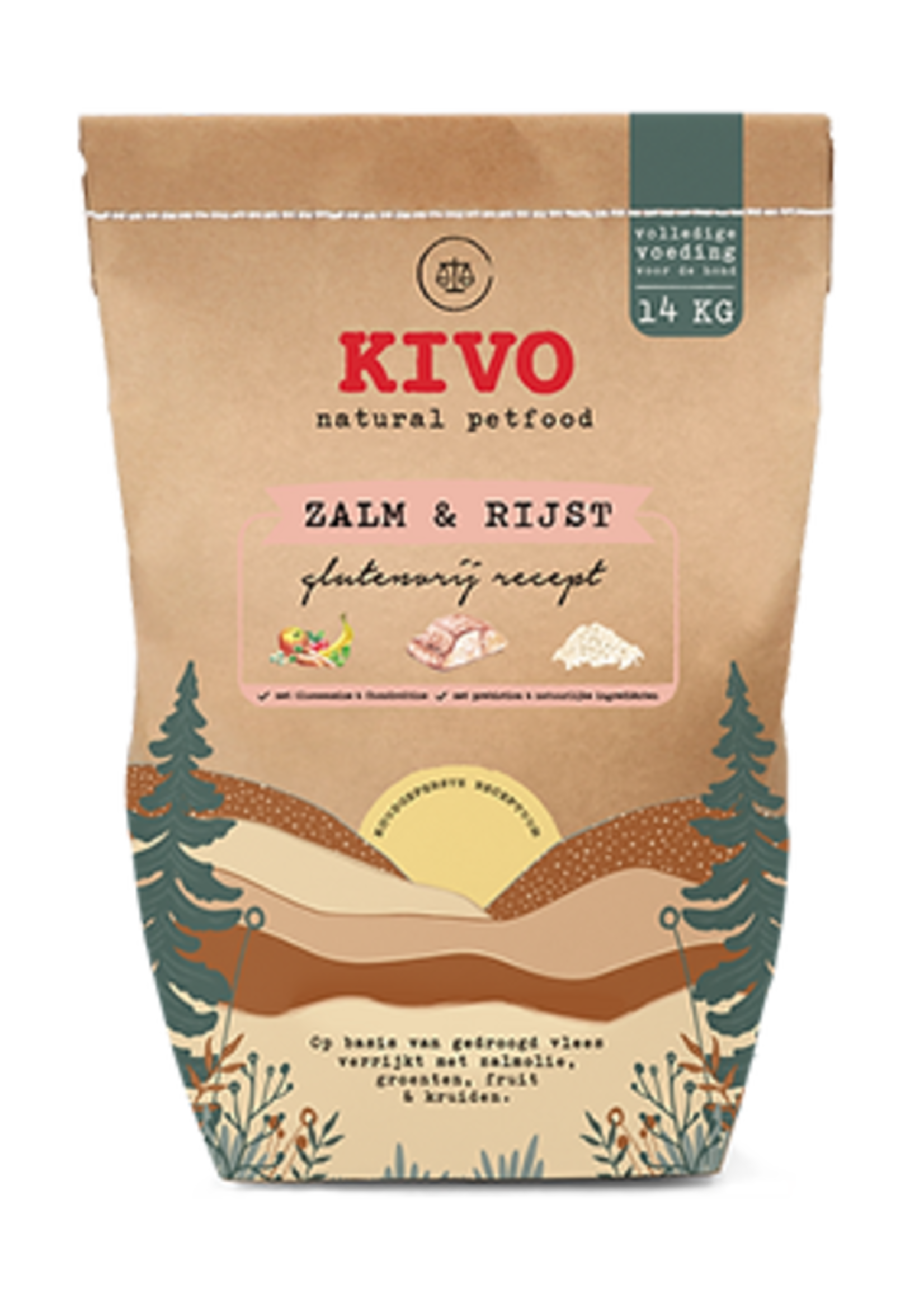 Kivo Zalm & Rijst - glutenvrij 14 kilo