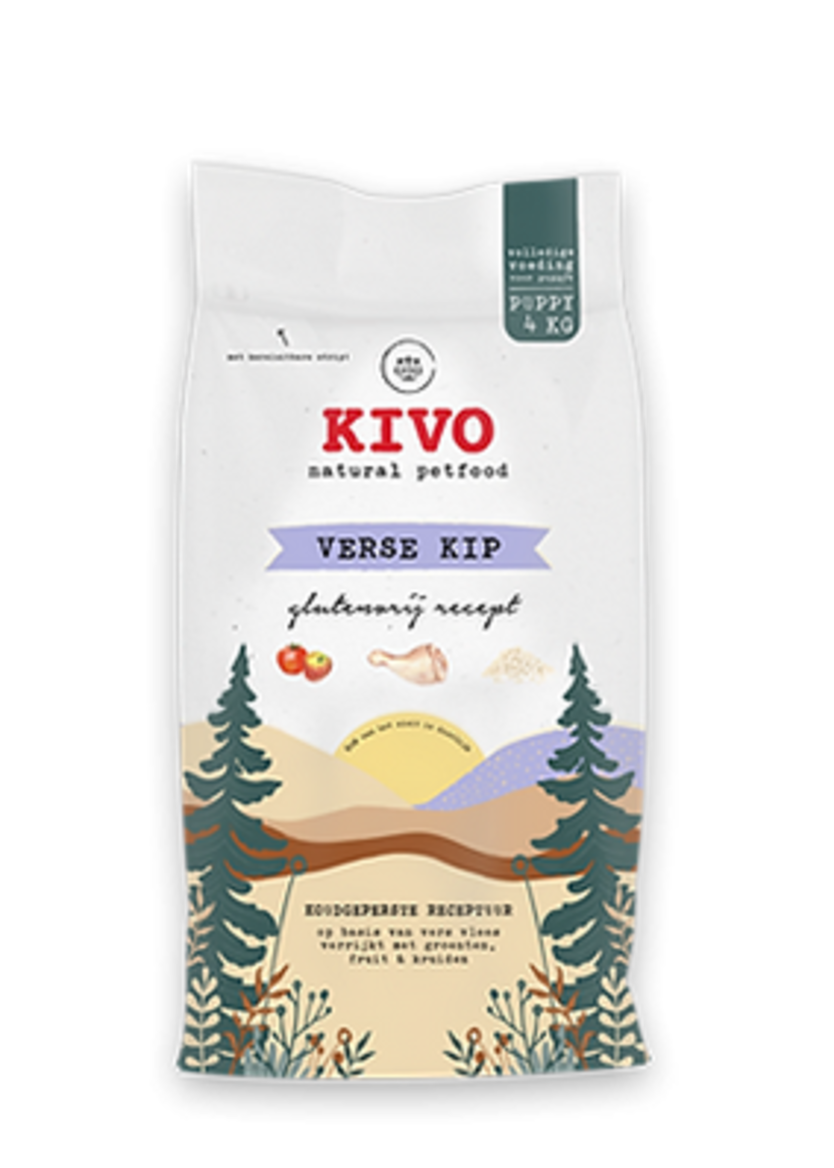 Kivo Verse kip puppy - glutenvrij 4 kilo
