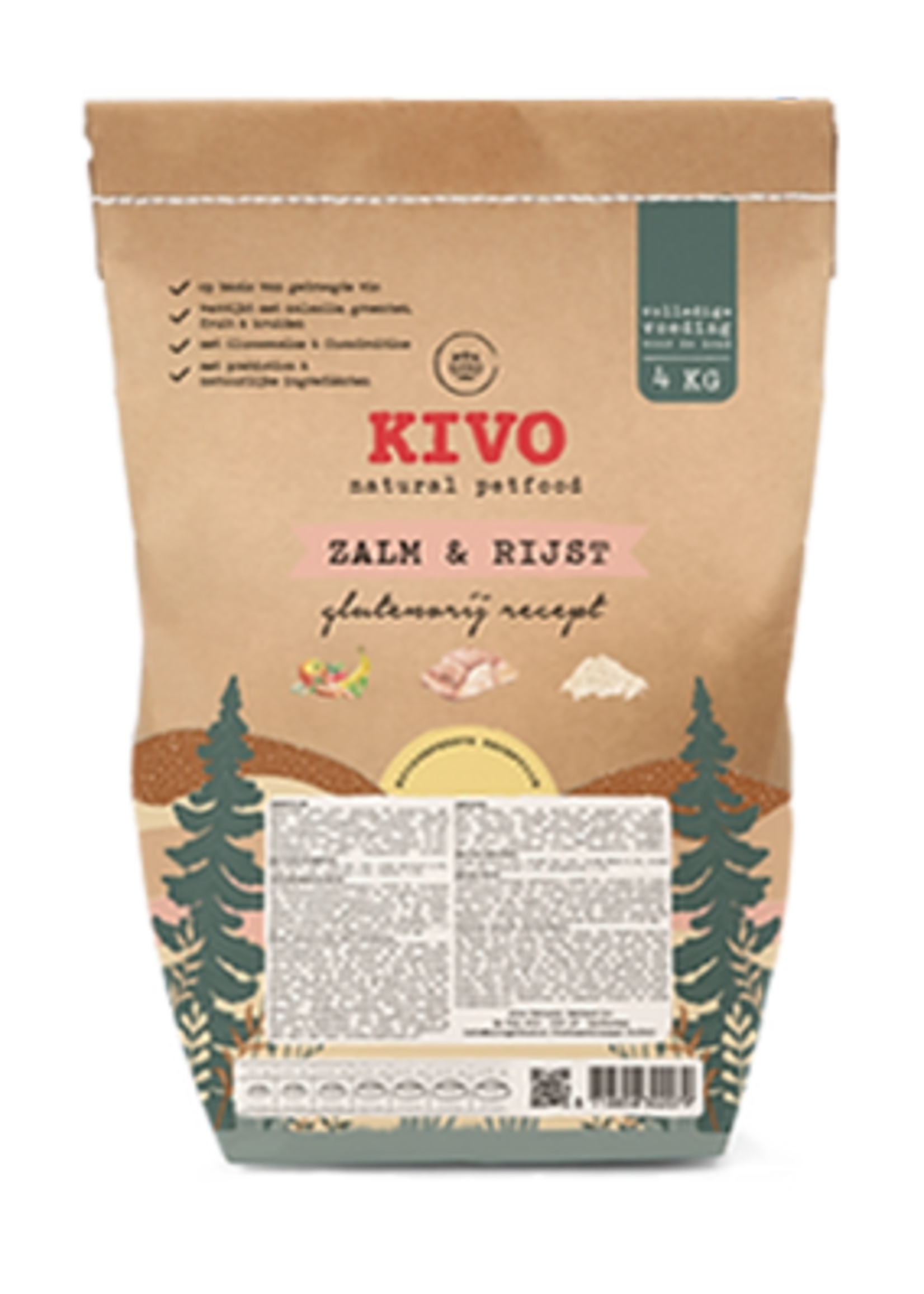 Kivo Zalm & Rijst - glutenvrij 4 kilo