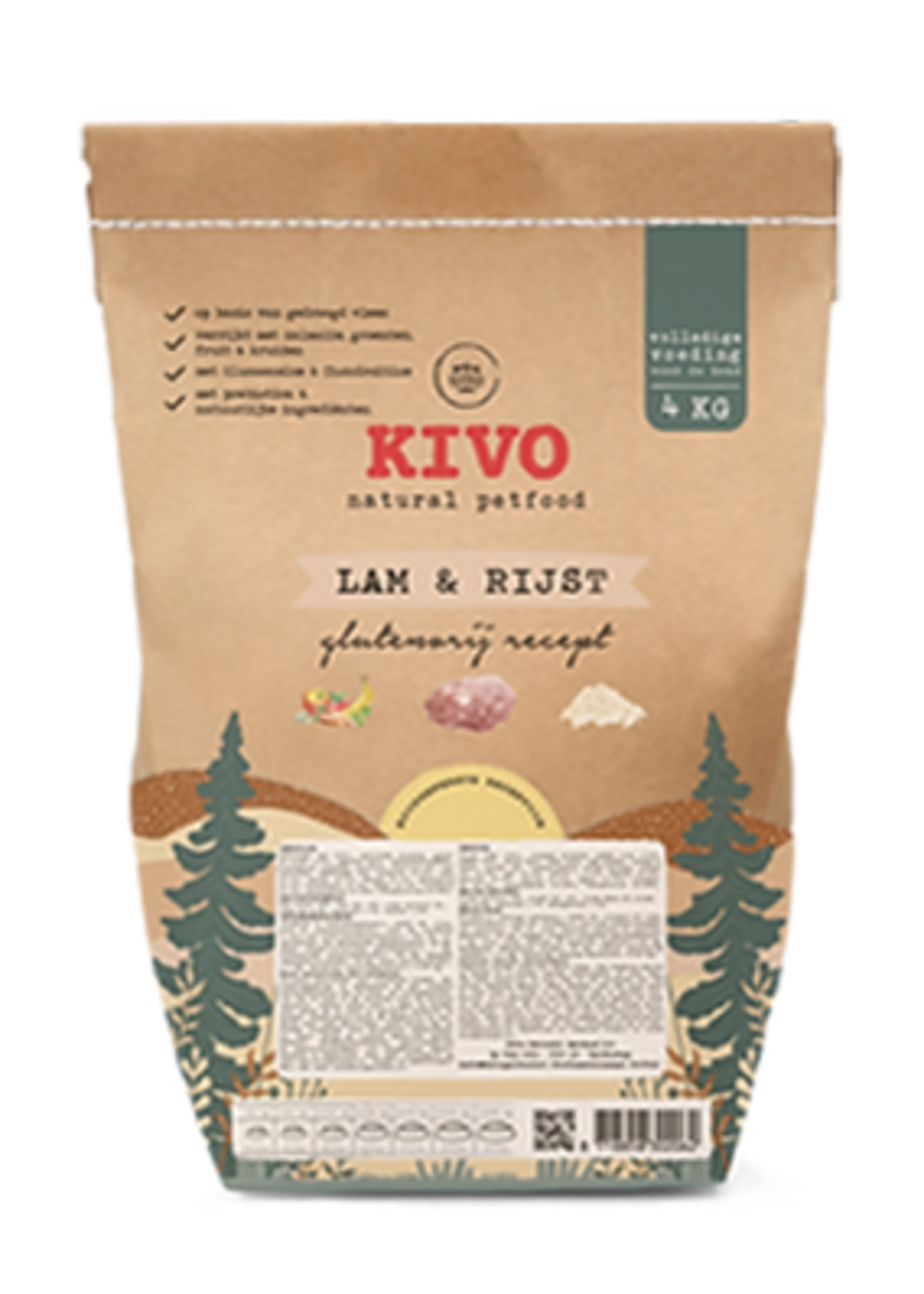 Kivo Lam & Rijst - glutenvrij 4 kilo