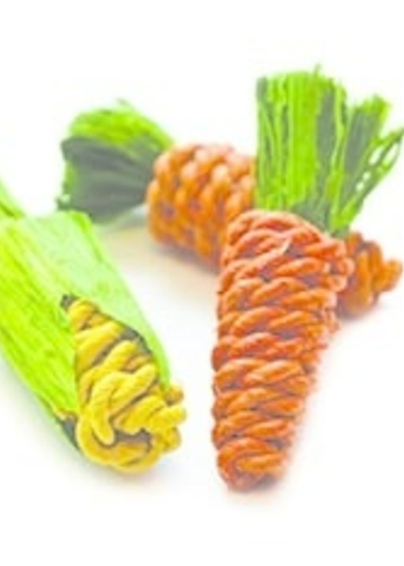 Happy Pet Sisal Carrots & Corn Mini 3pcs